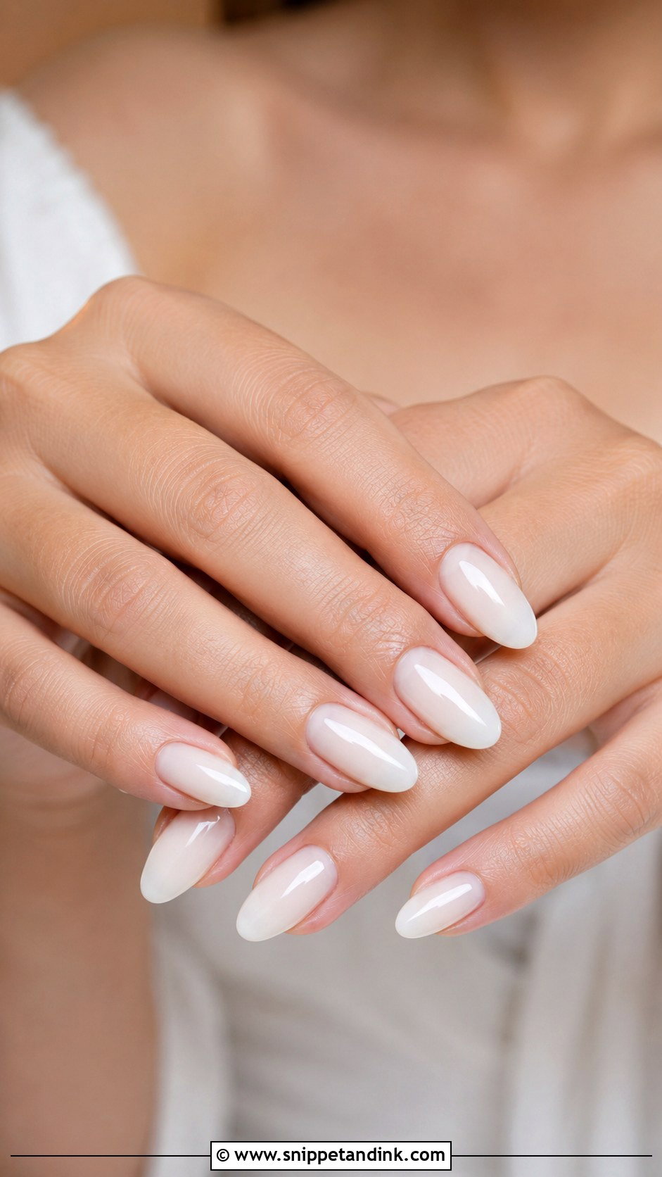 Milky White Wedding Nails - Snippet and Ink - 20 Neutral Wedding Nails for Bride