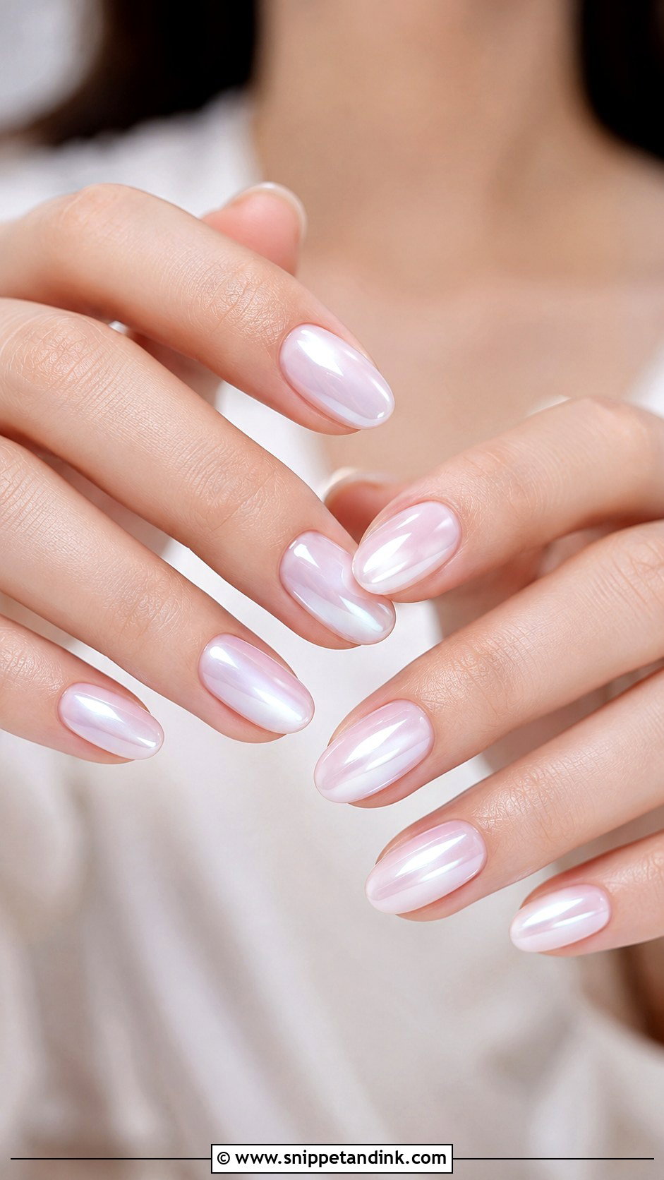 Milky White Wedding Nails - Snippet and Ink - 20 Simple Wedding Day Nails for Bride