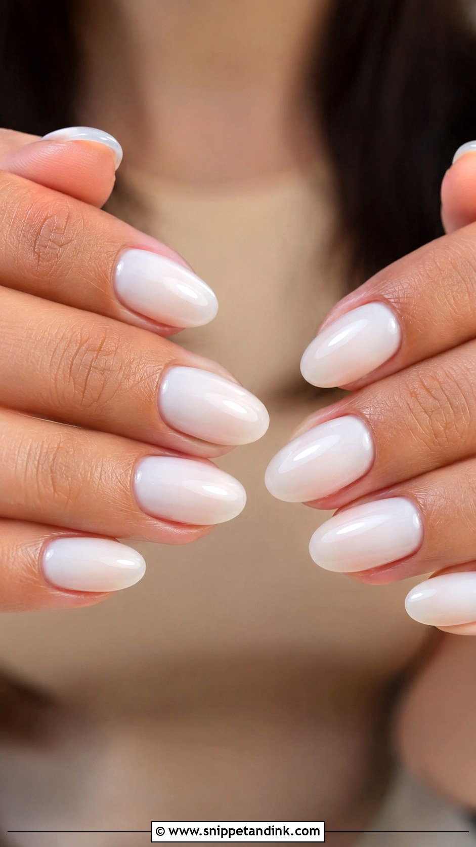 Milky White Wedding Nails - Snippet and Ink - 20 Subtle Wedding Nails