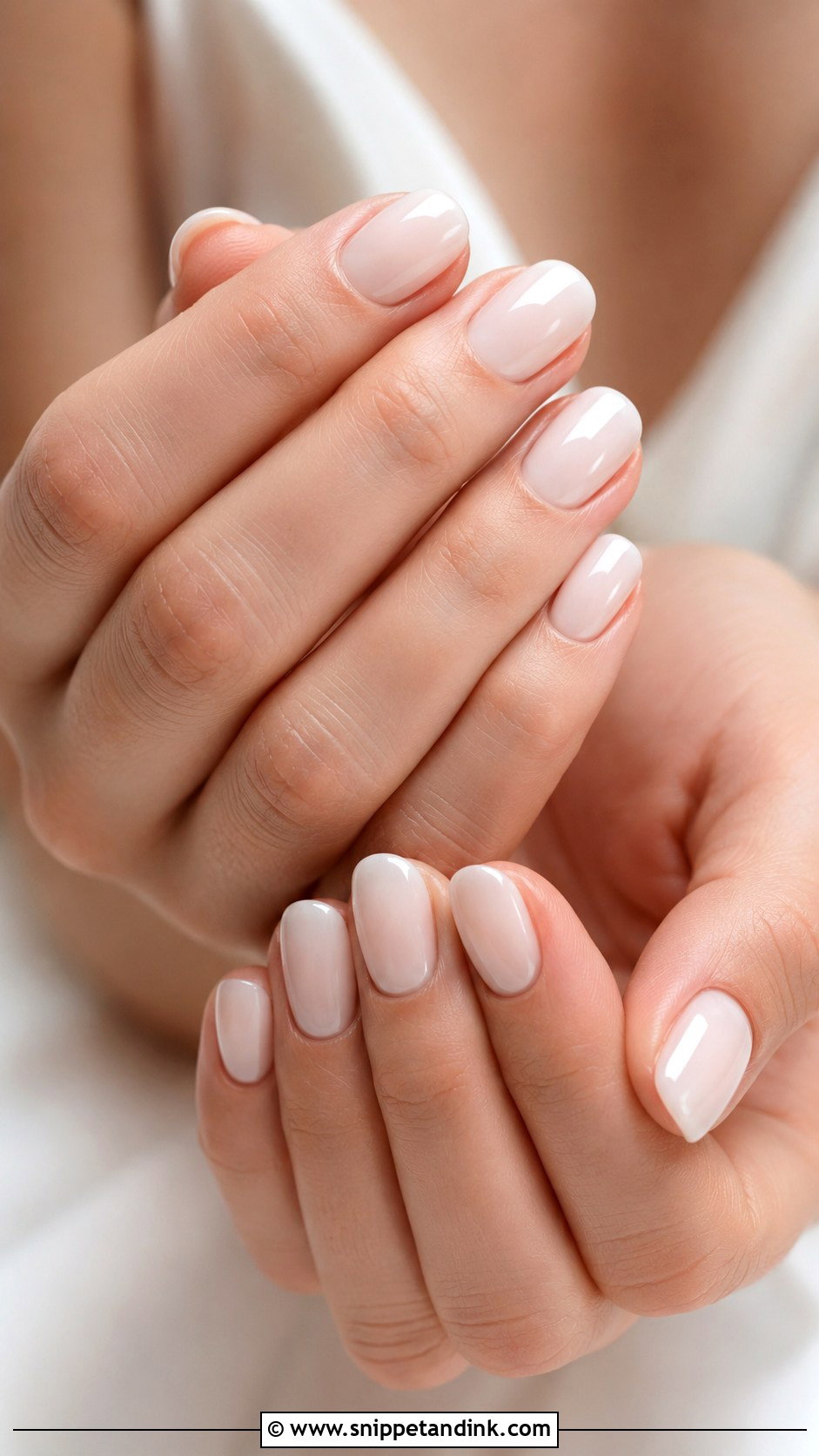 Milky White Wedding Nails - Snippet and Ink - 20 Wedding Nail Ideas 2025