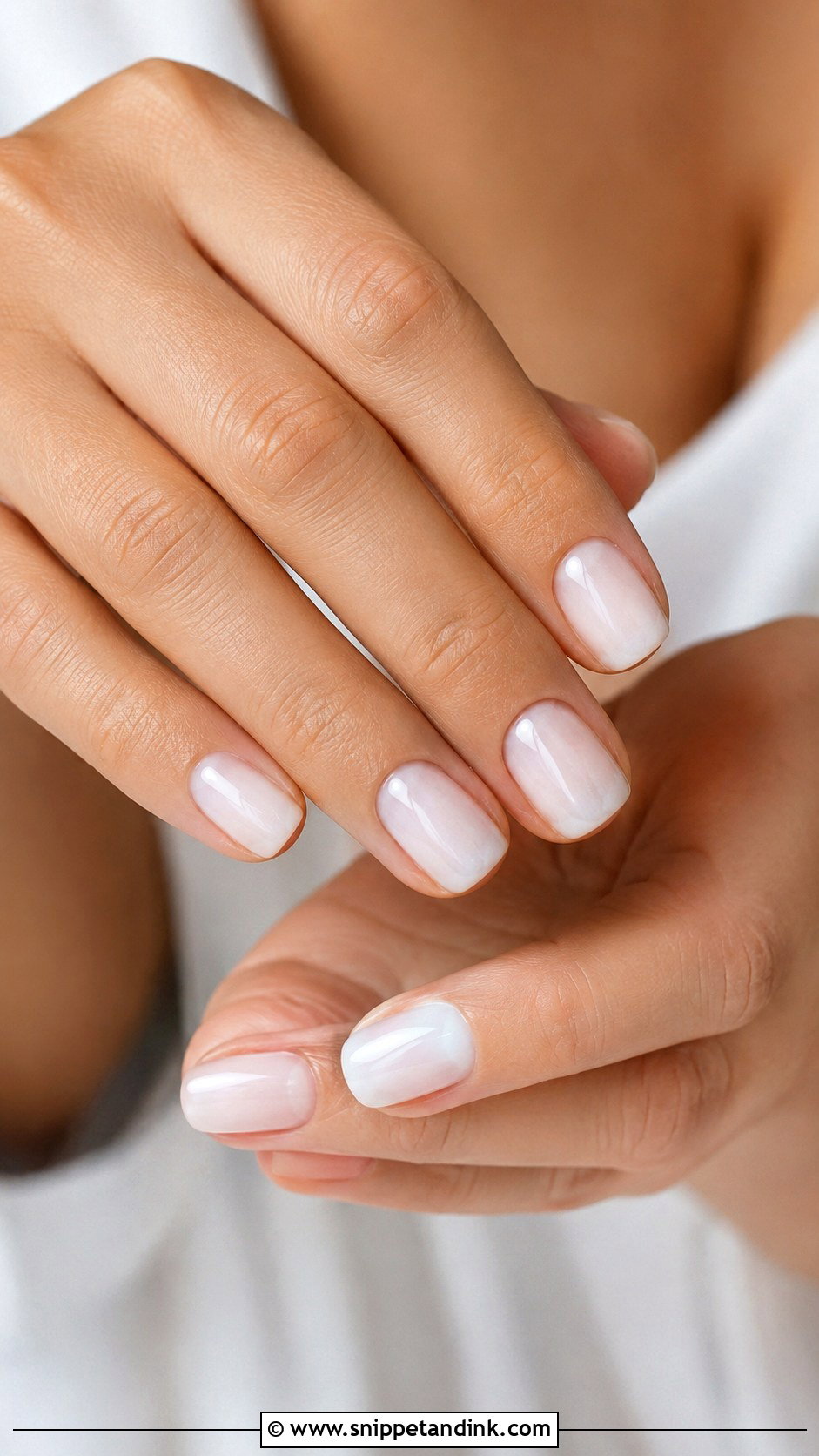 Milky White Wedding Nails - Snippet and Ink - 20 Wedding Nail Inspo Ideas