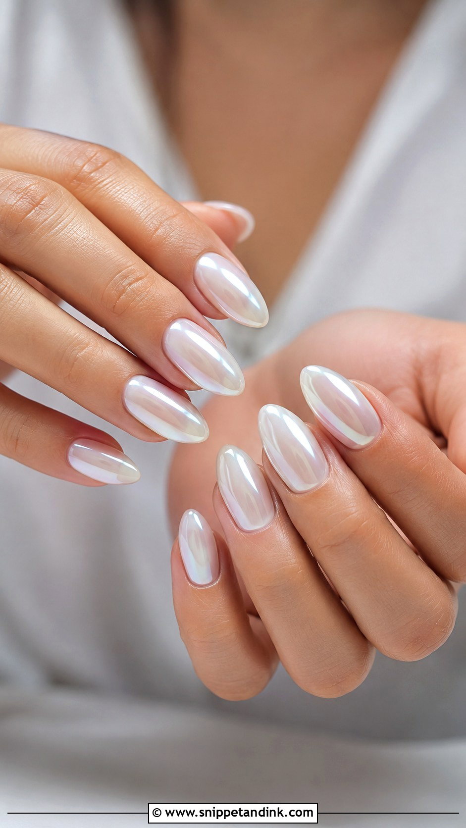 Milky White Wedding Nails - Snippet and Ink - 20 Classy Wedding Nails Design