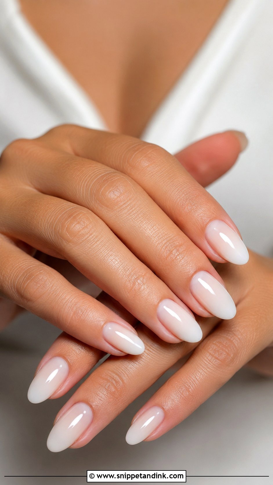 Milky White Wedding Nails - Snippet and Ink - 20 Wedding Nails 2025 Trends