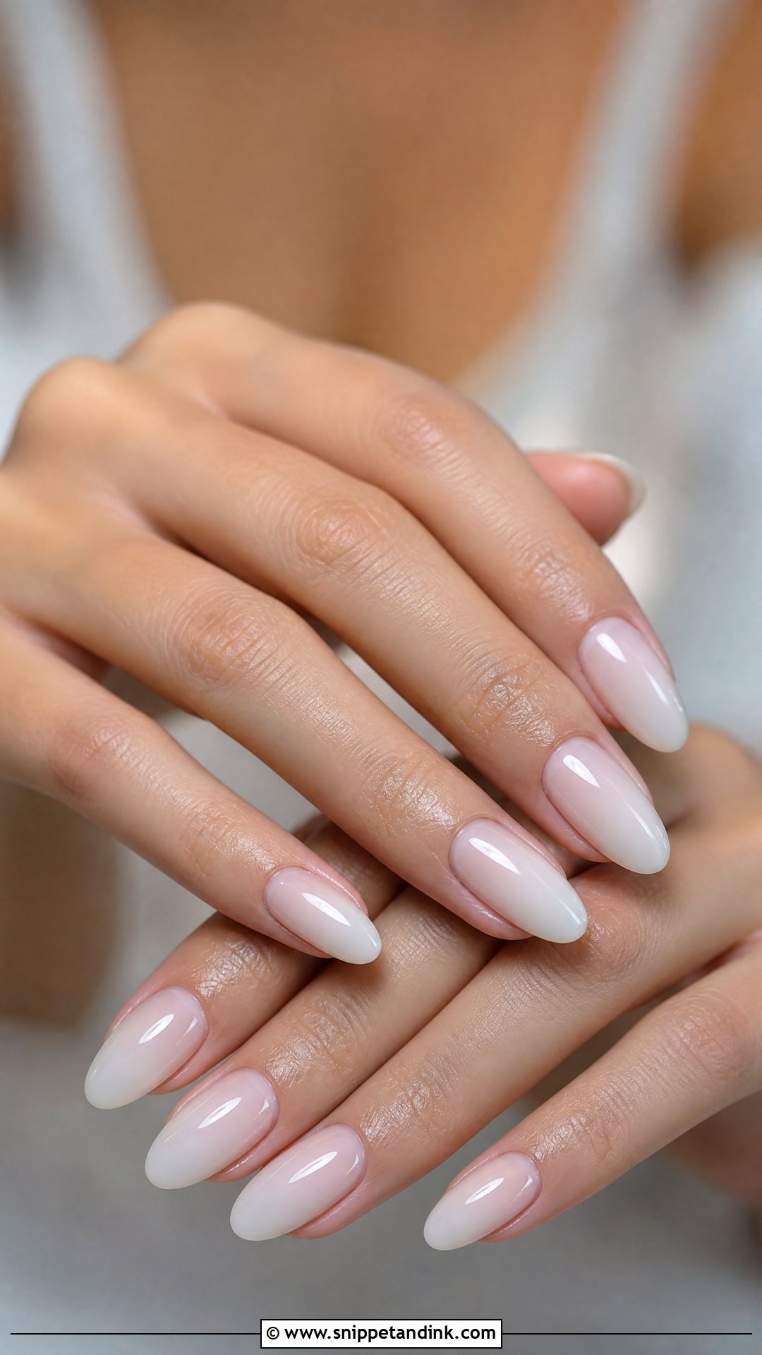 Milky White Wedding Nails - Snippet and Ink - 25 Best Wedding Nails