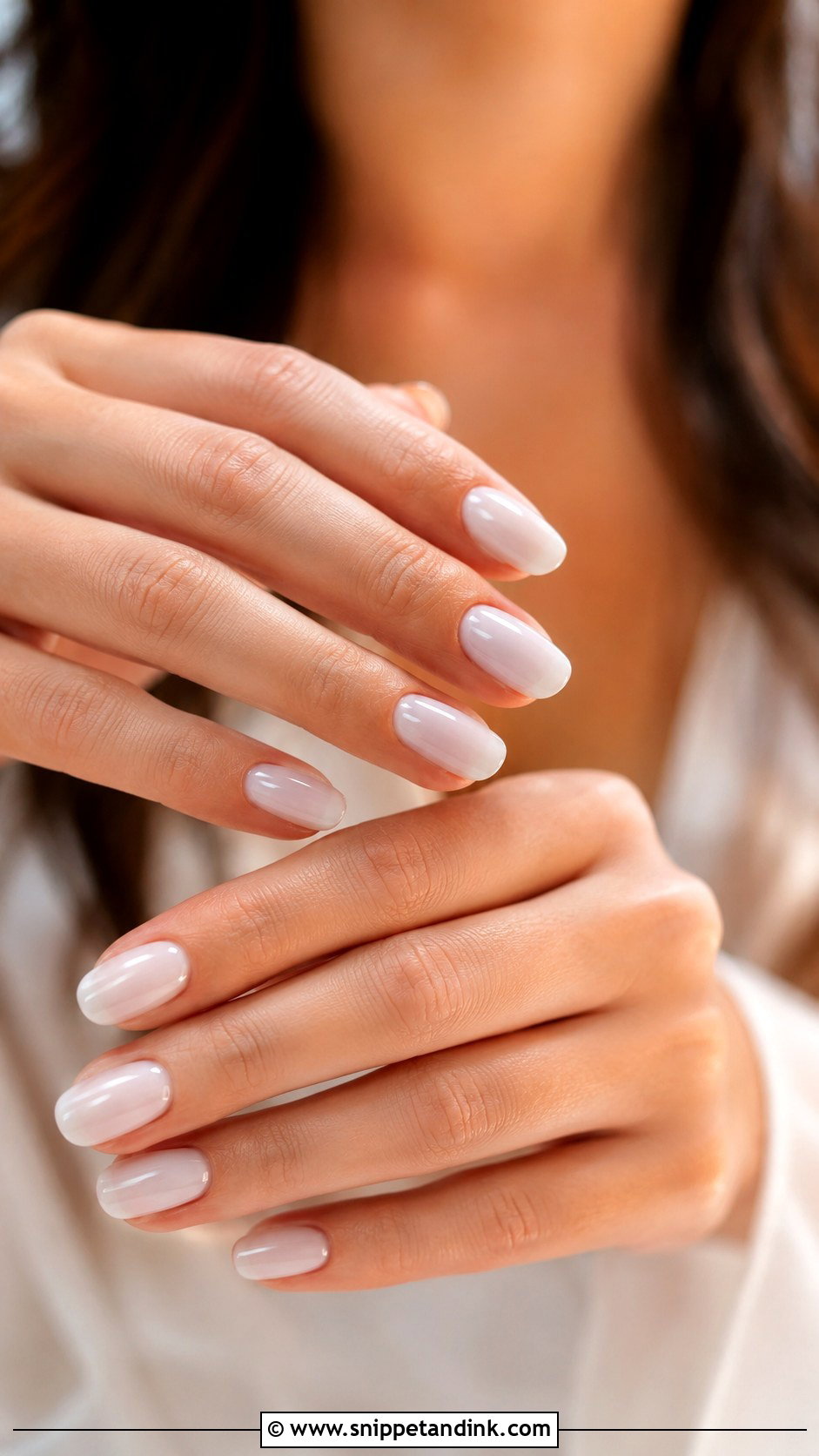 Milky White Wedding Nails - Snippet and Ink - 20 Clean Wedding Nails