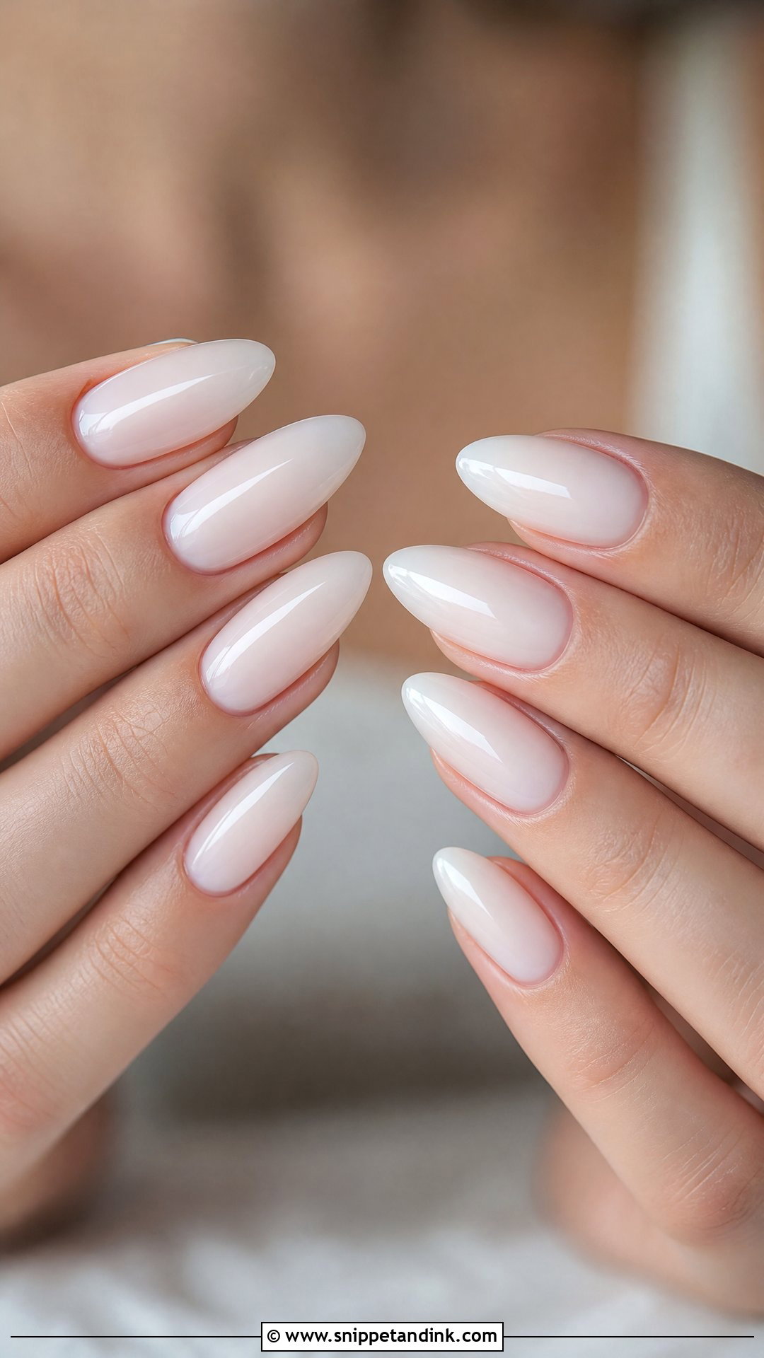 Milky White Wedding Nails - Snippet and Ink - 25 Nail Ideas for Wedding