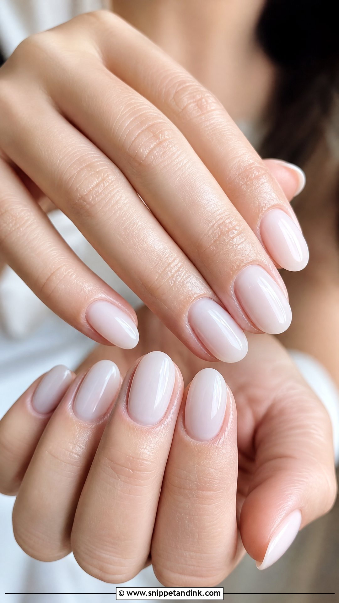 Milky White Wedding Nails - Snippet and Ink - 25 Nail Wedding for Bride Ideas