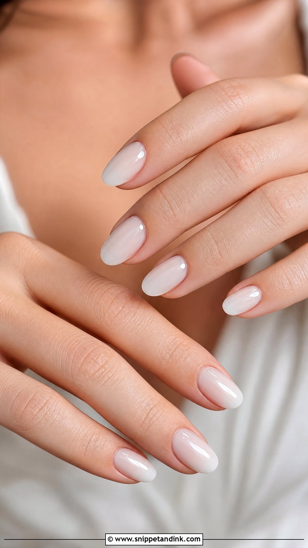 Milky White Wedding Nails - Snippet and Ink - 25 Nails for a Wedding