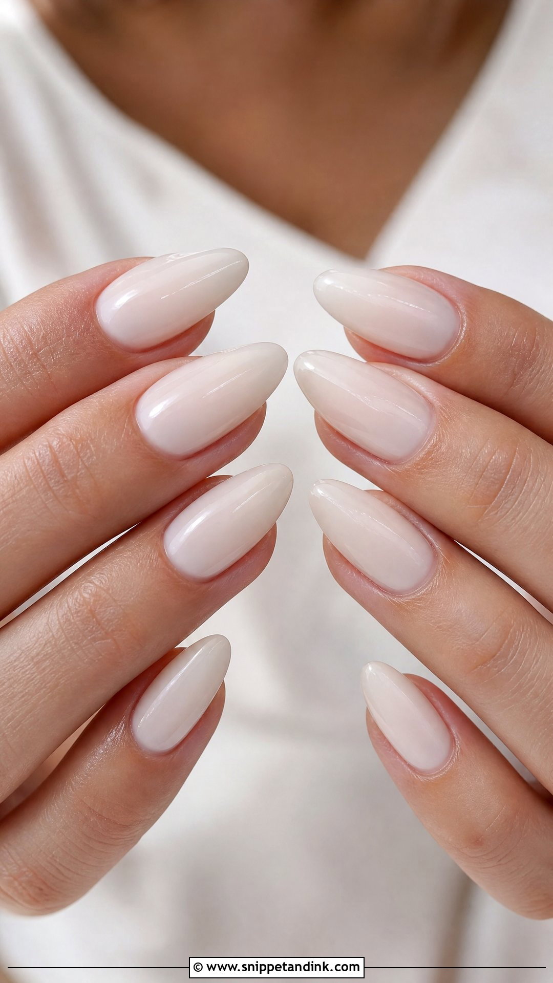 Milky White Wedding Nails - Snippet and Ink - 25 Unique Wedding Nails
