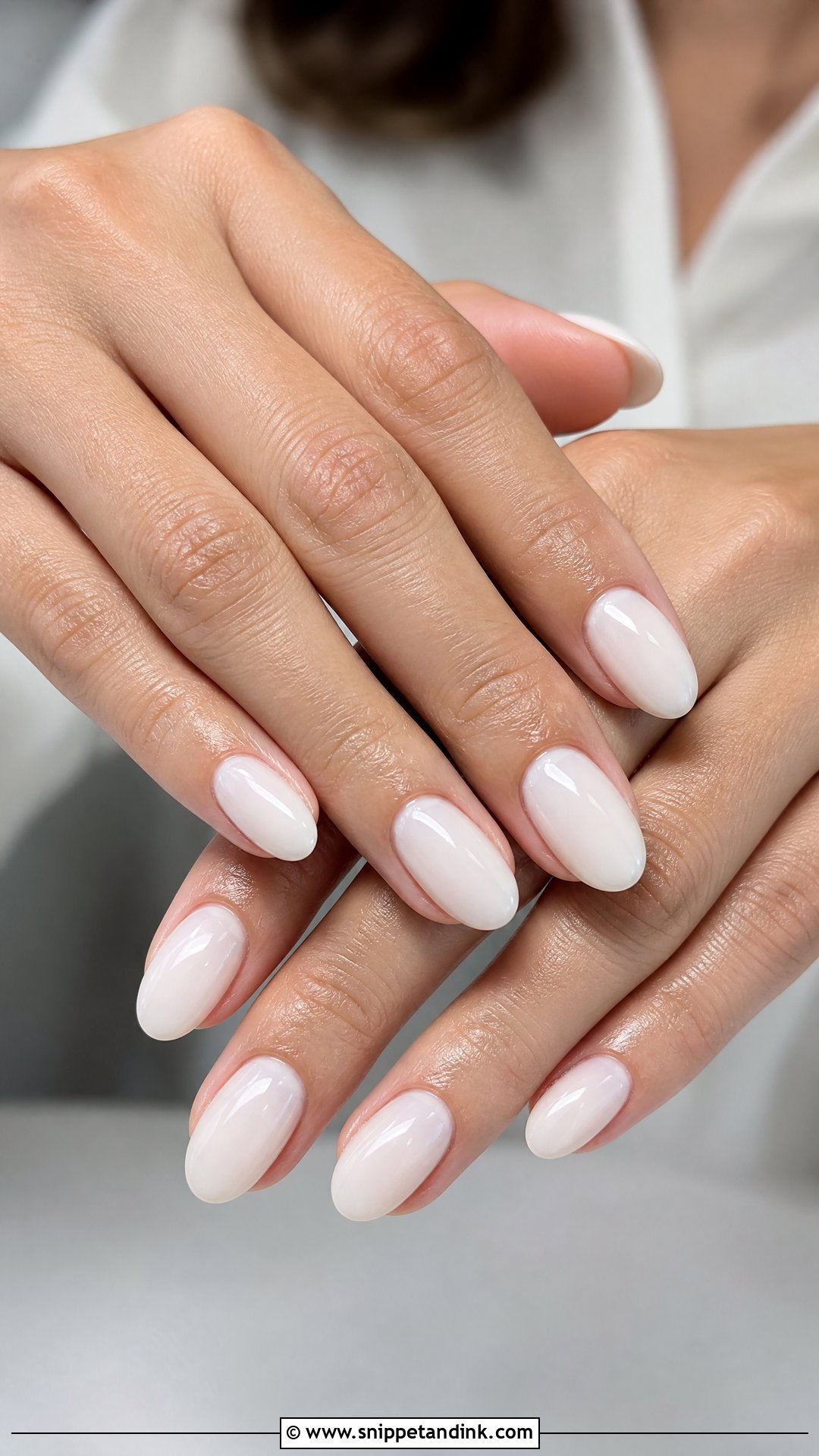 Milky White Wedding Nails - Snippet and Ink - 25 Wedding Nail Art for Bride Ideas