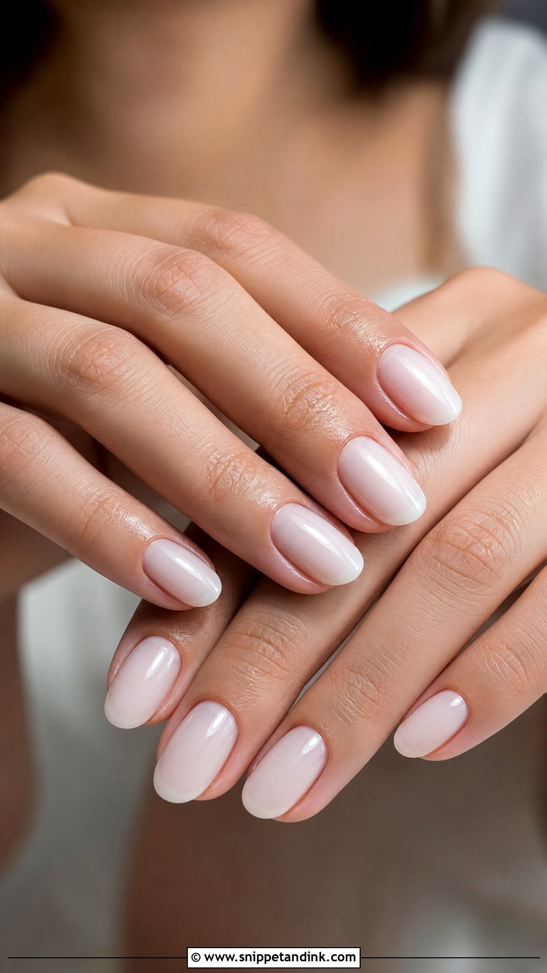 Milky White Wedding Nails - Snippet and Ink - 25 Wedding Nail Designs