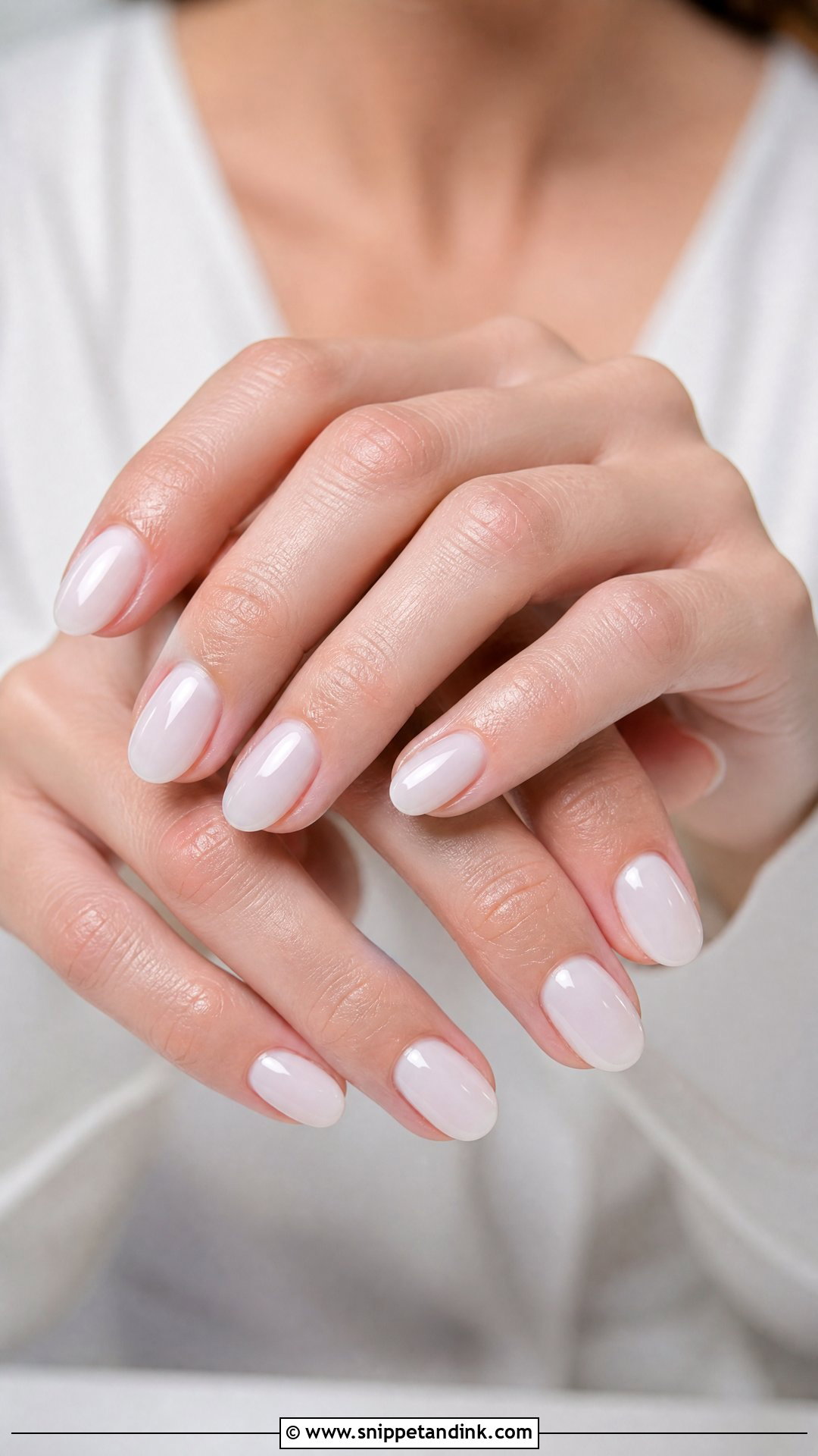 Milky White Wedding Nails - Snippet and Ink - 25 Wedding Nail Designs for Bride