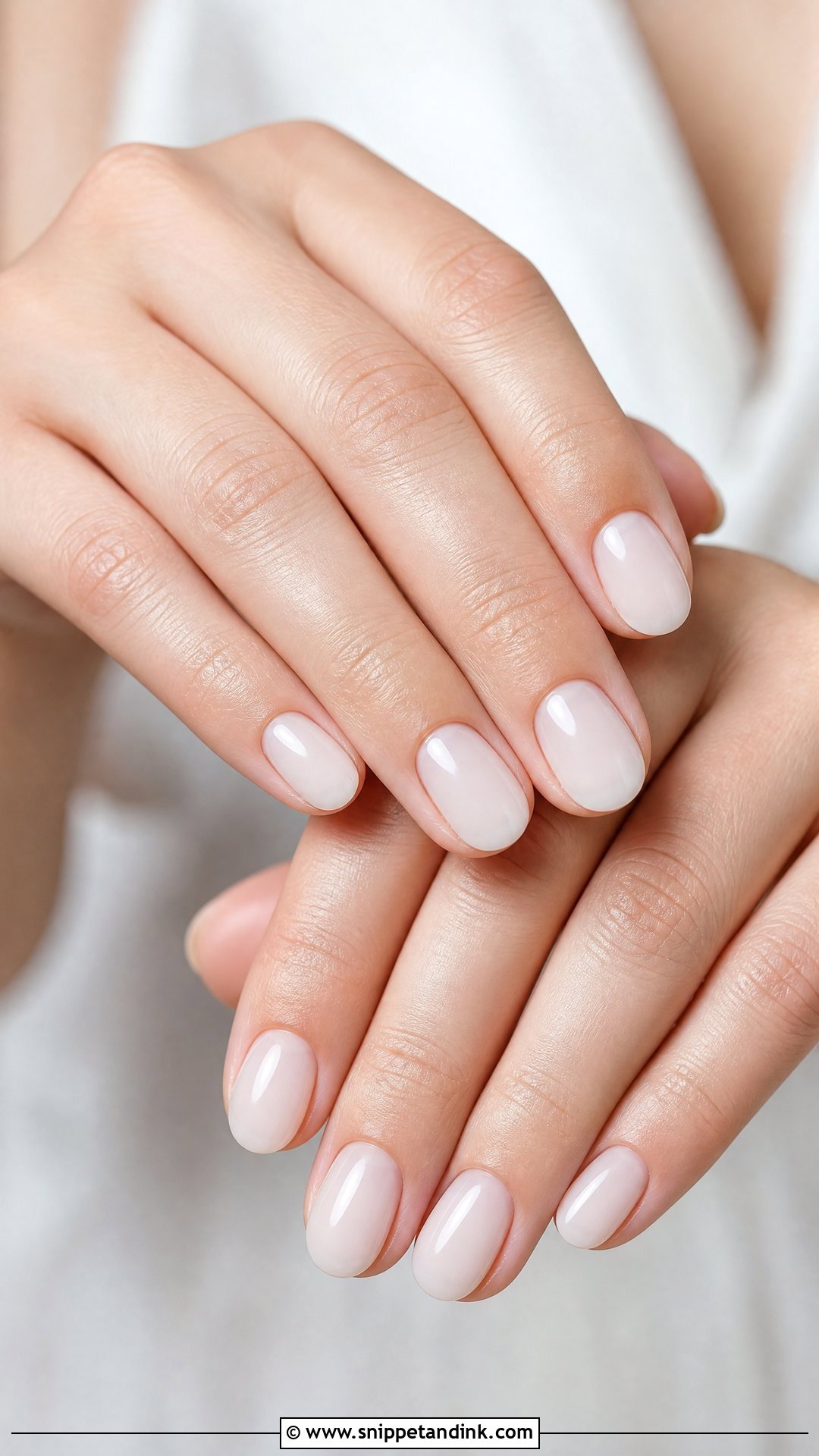 Milky White Wedding Nails - Snippet and Ink - 25 Wedding Nails 2024