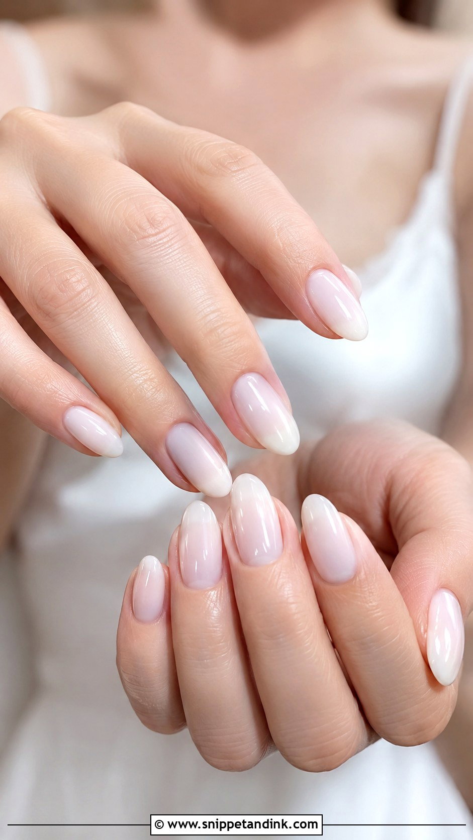 Milky White Wedding Nails - Snippet and Ink - 30 Classic Wedding Nails