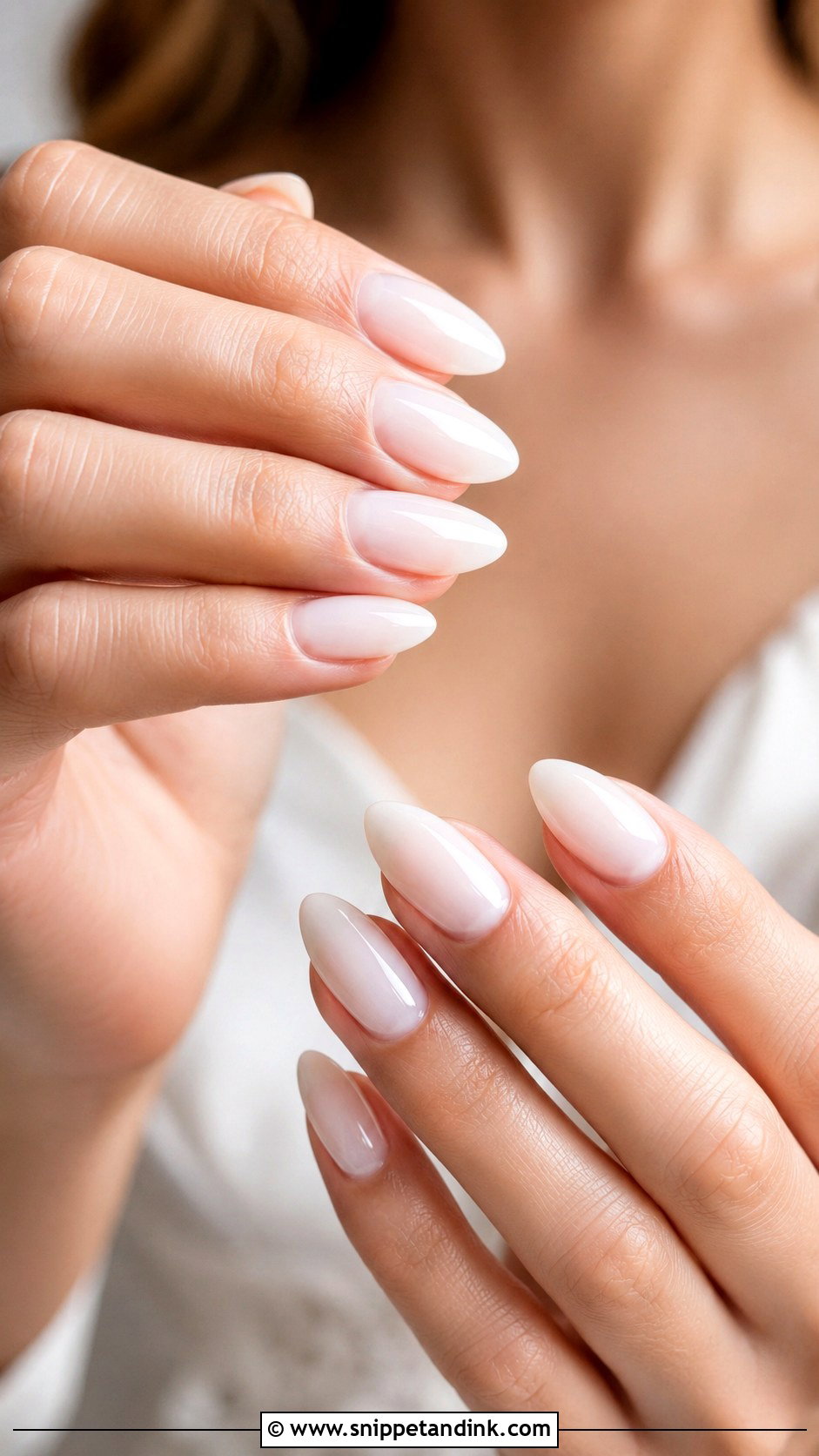 Milky White Wedding Nails - Snippet and Ink - 30 Elegant Wedding Nails for Bride