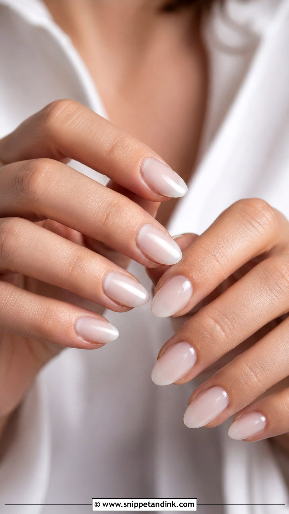 Milky White Wedding Nails - Snippet and Ink - 30 Simple Wedding Nails