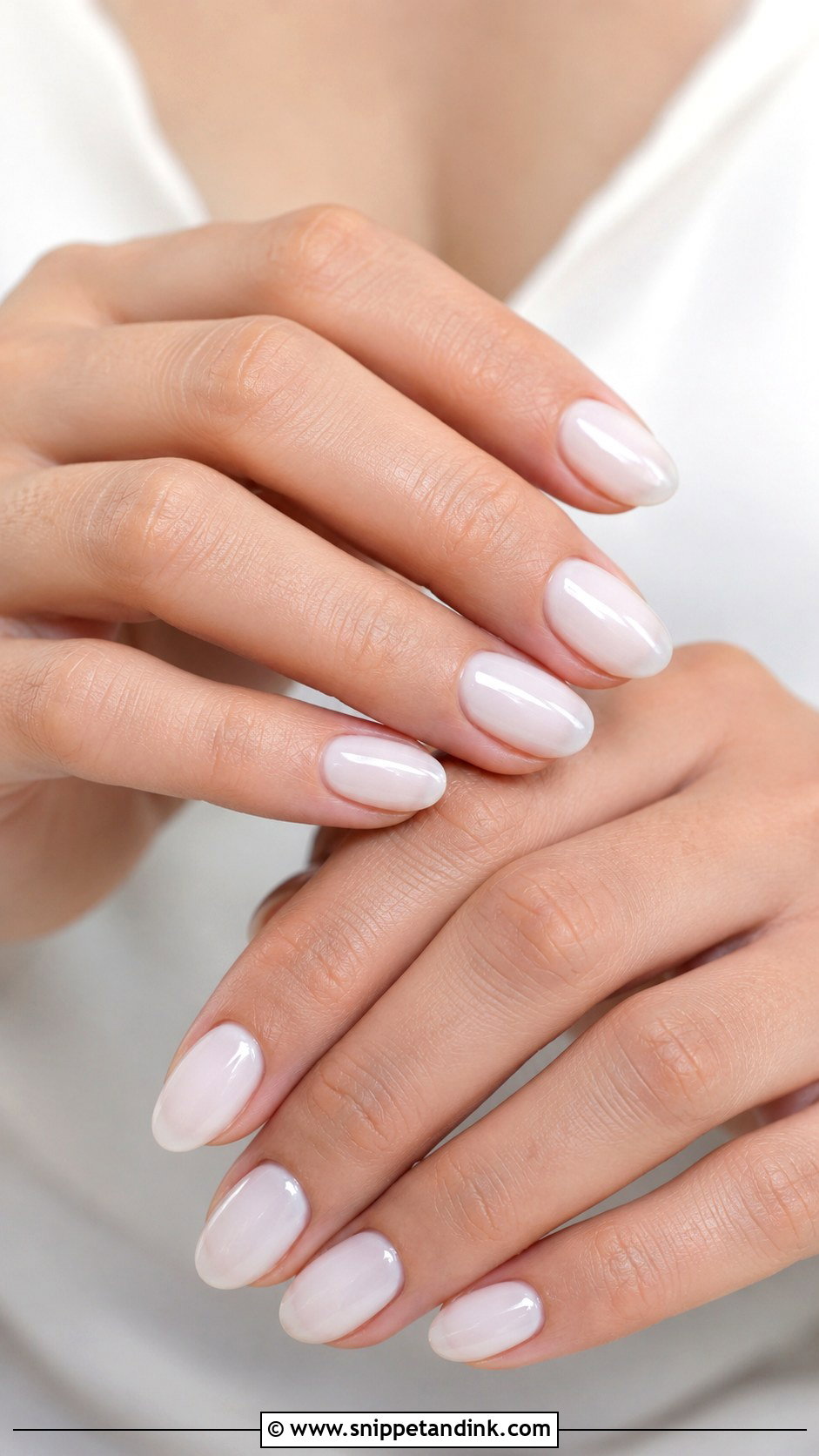 Milky White Wedding Nails - Snippet and Ink - 30 Wedding Nail Art Design for Bride Ideas
