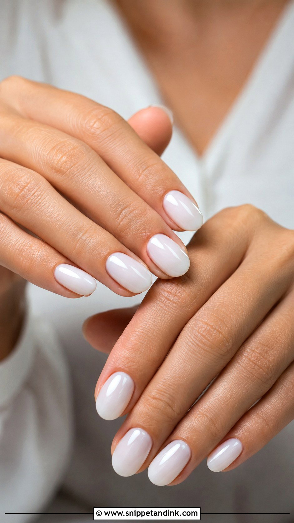 Milky White Wedding Nails - Snippet and Ink - 30 White Wedding Nails