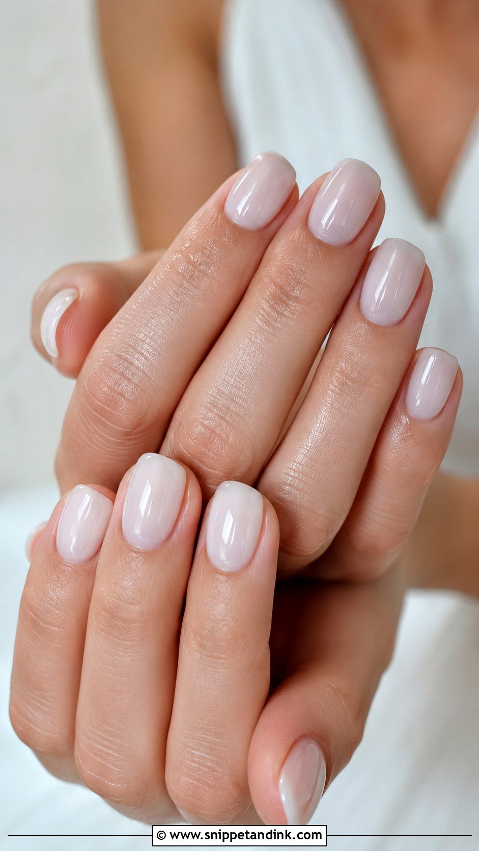 Milky White Wedding Nails - Snippet and Ink - 20 Easy Wedding Nails