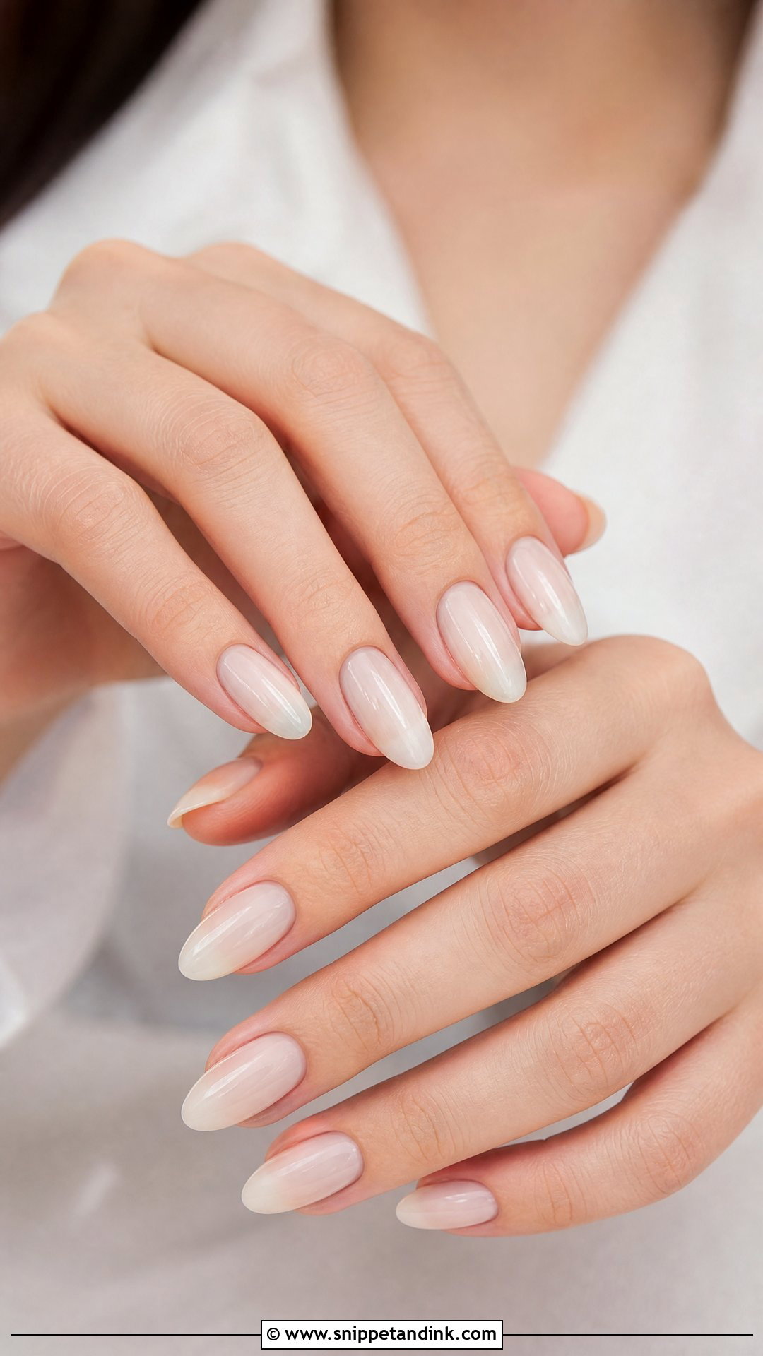 Milky White Wedding Nails - Snippet and Ink - 35 Nail Art Wedding Ideas