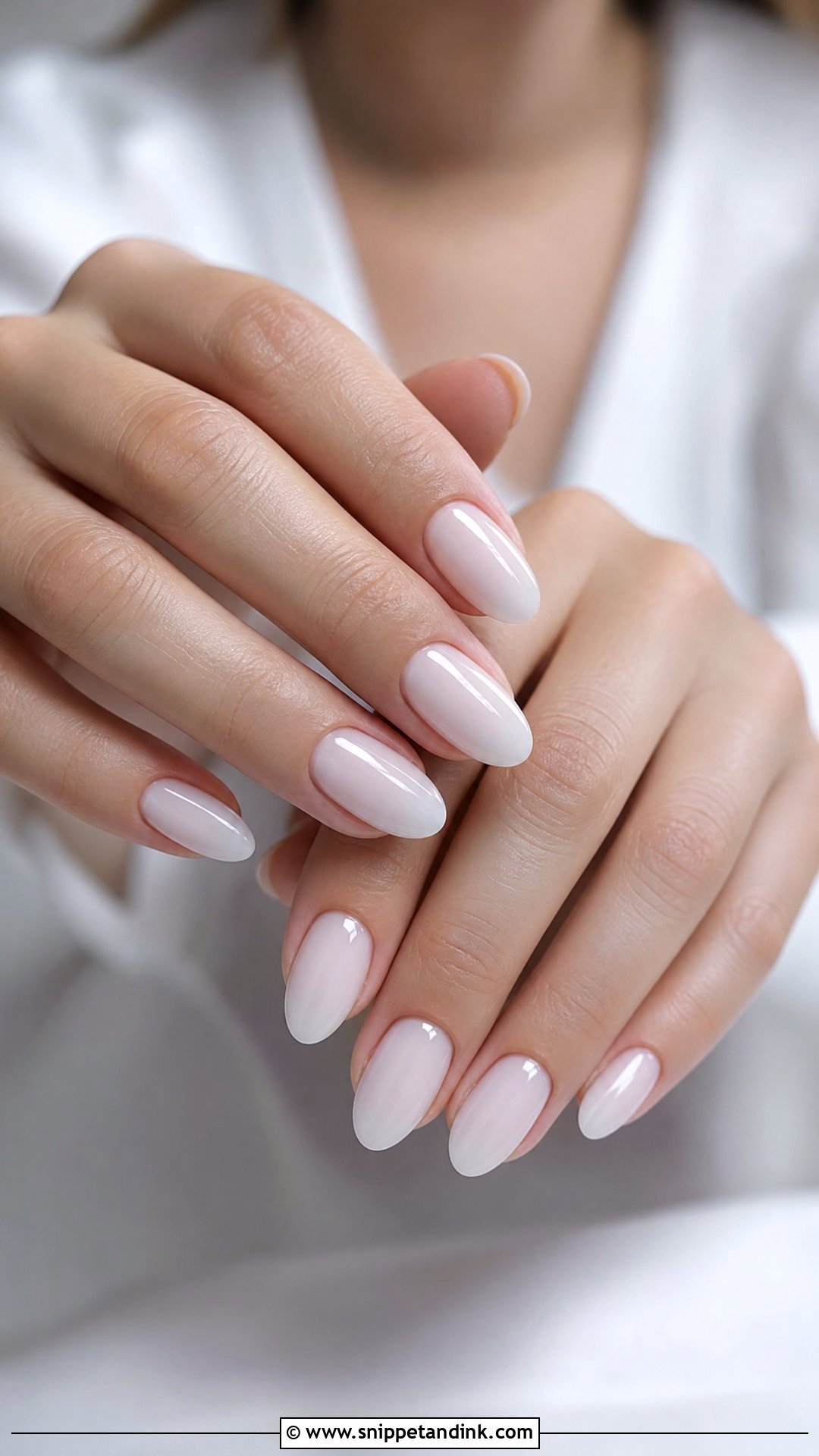 Milky White Wedding Nails - Snippet and Ink - 35 Nails for Wedding