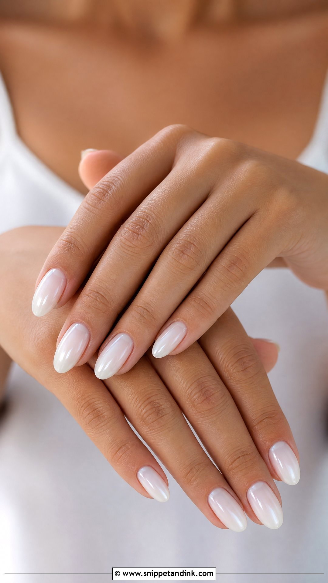 Milky White Wedding Nails - Snippet and Ink - 35 Wedding Nails for Bride