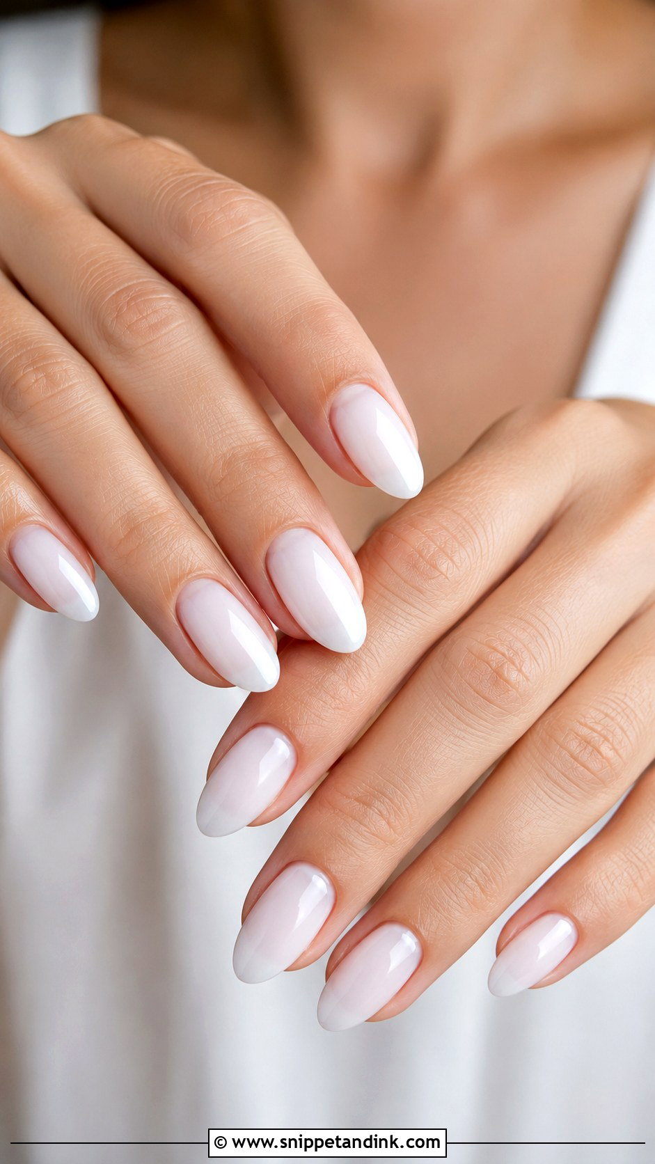 Milky White Wedding Nails And Toes - Snippet and Ink - 20 Wedding Nails and Toes