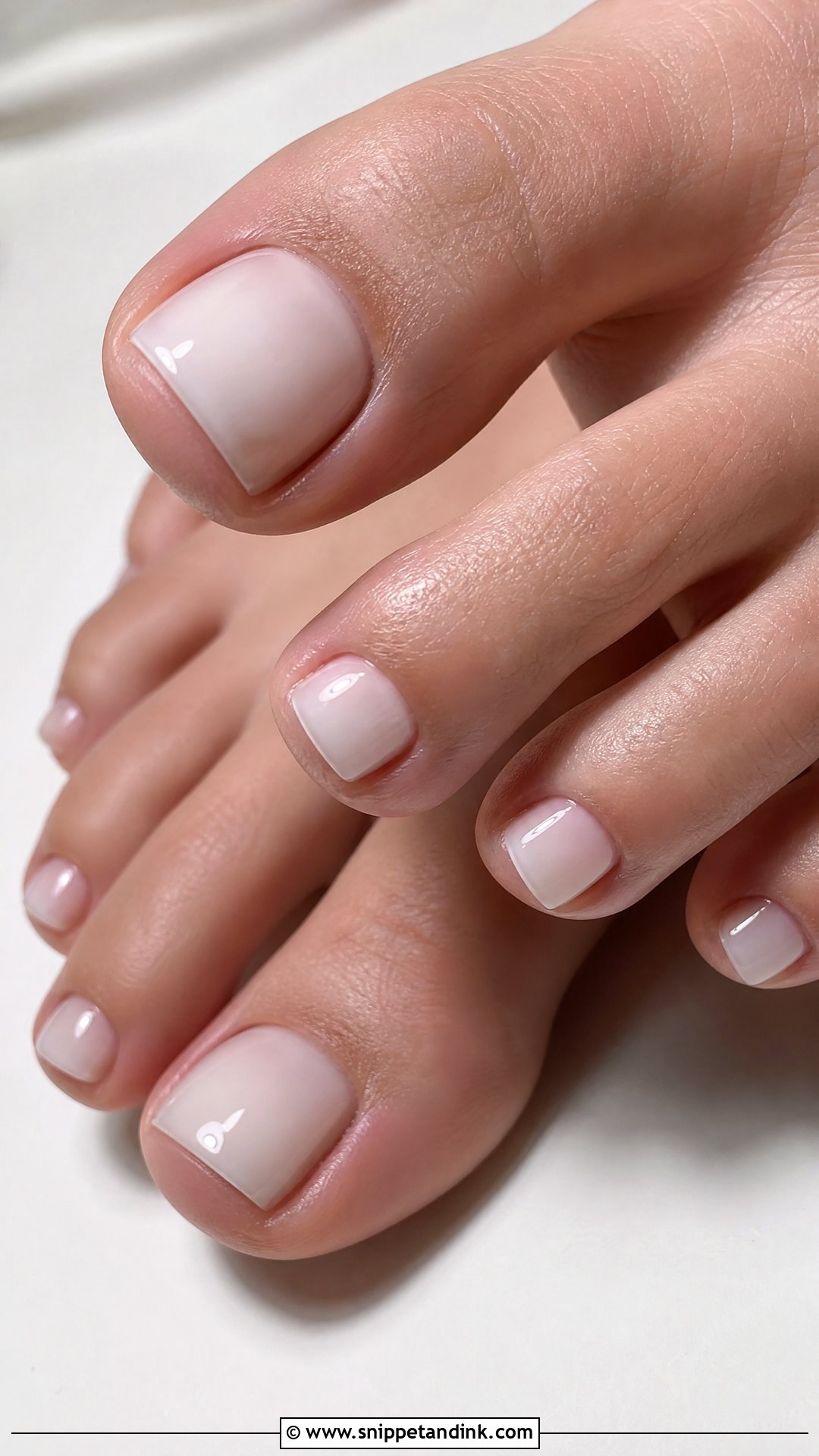 Milky White Wedding Toe Nails - Snippet and Ink - 25 Wedding Toe Nails for Bride