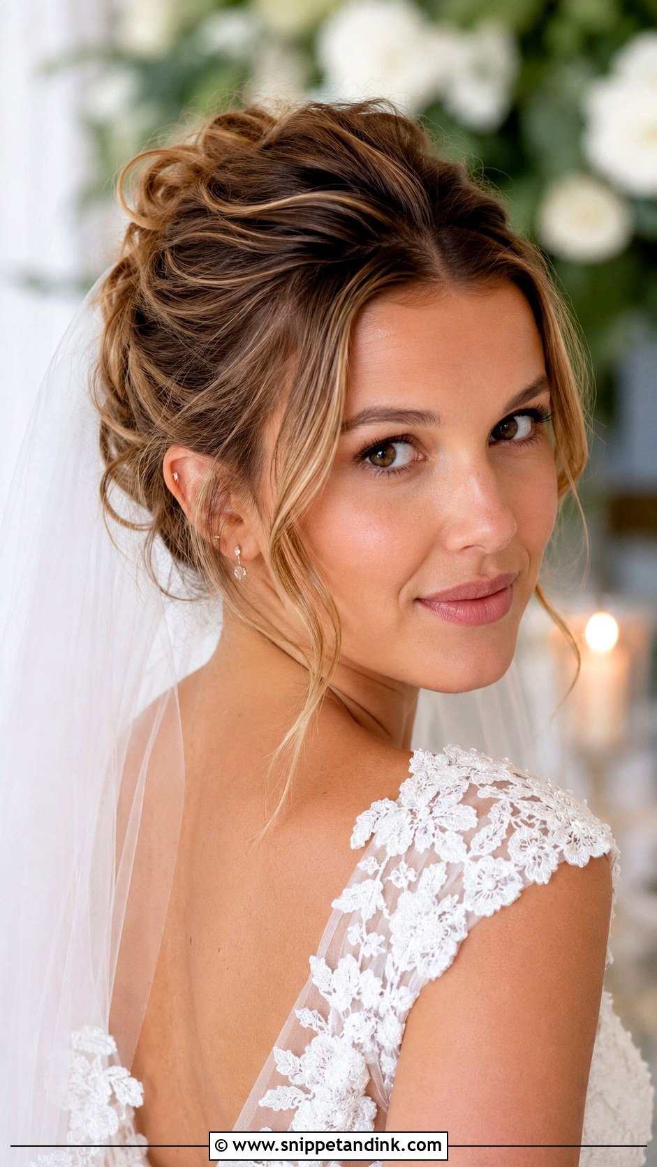 Millie Bobby Brown Wedding Hair With Loose Updo - Snippet and Ink - 15 Millie Bobby Brown Wedding Hair Ideas