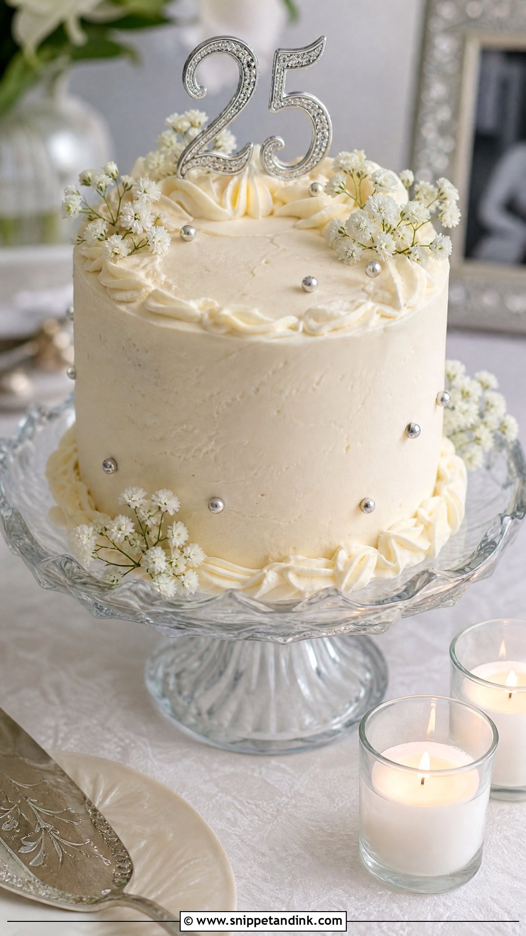 Mini 25th Anniversary Cake - Snippet and Ink - 25 25th Anniversary Cake Ideas