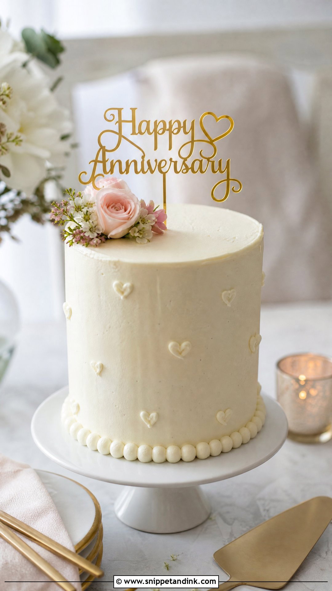 Mini Anniversary Cake - Snippet and Ink - 25 Unique Wedding Anniversary Cake Ideas