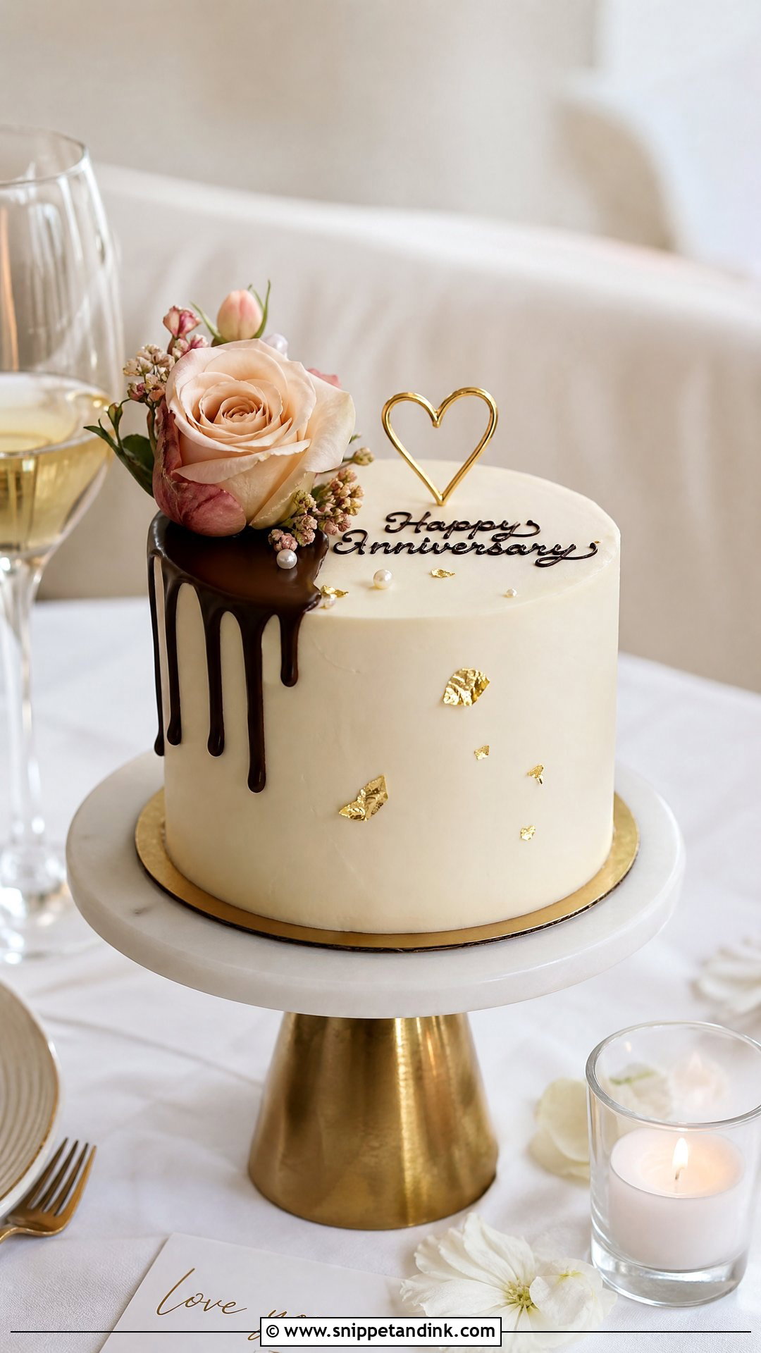 Mini Anniversary Cake - Snippet and Ink - 30 Marriage Anniversary Cake Ideas