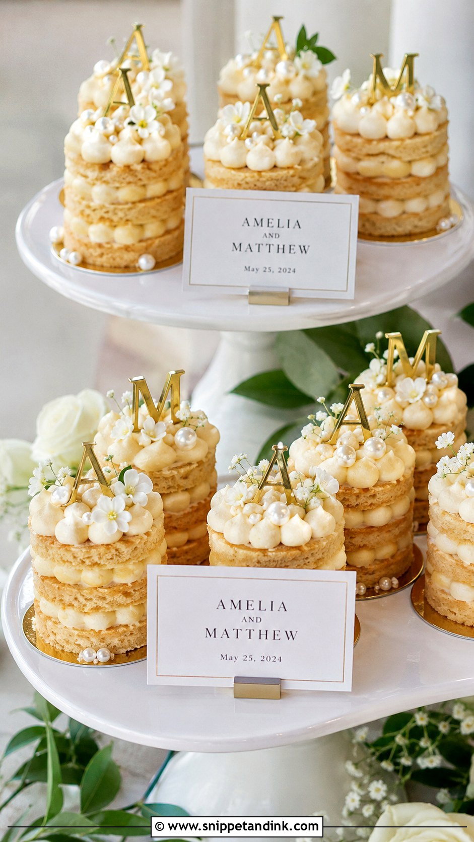 Mini Biscuit Wedding Cake - Snippet and Ink - 20 Biscuit Cake Decoration Ideas for Wedding
