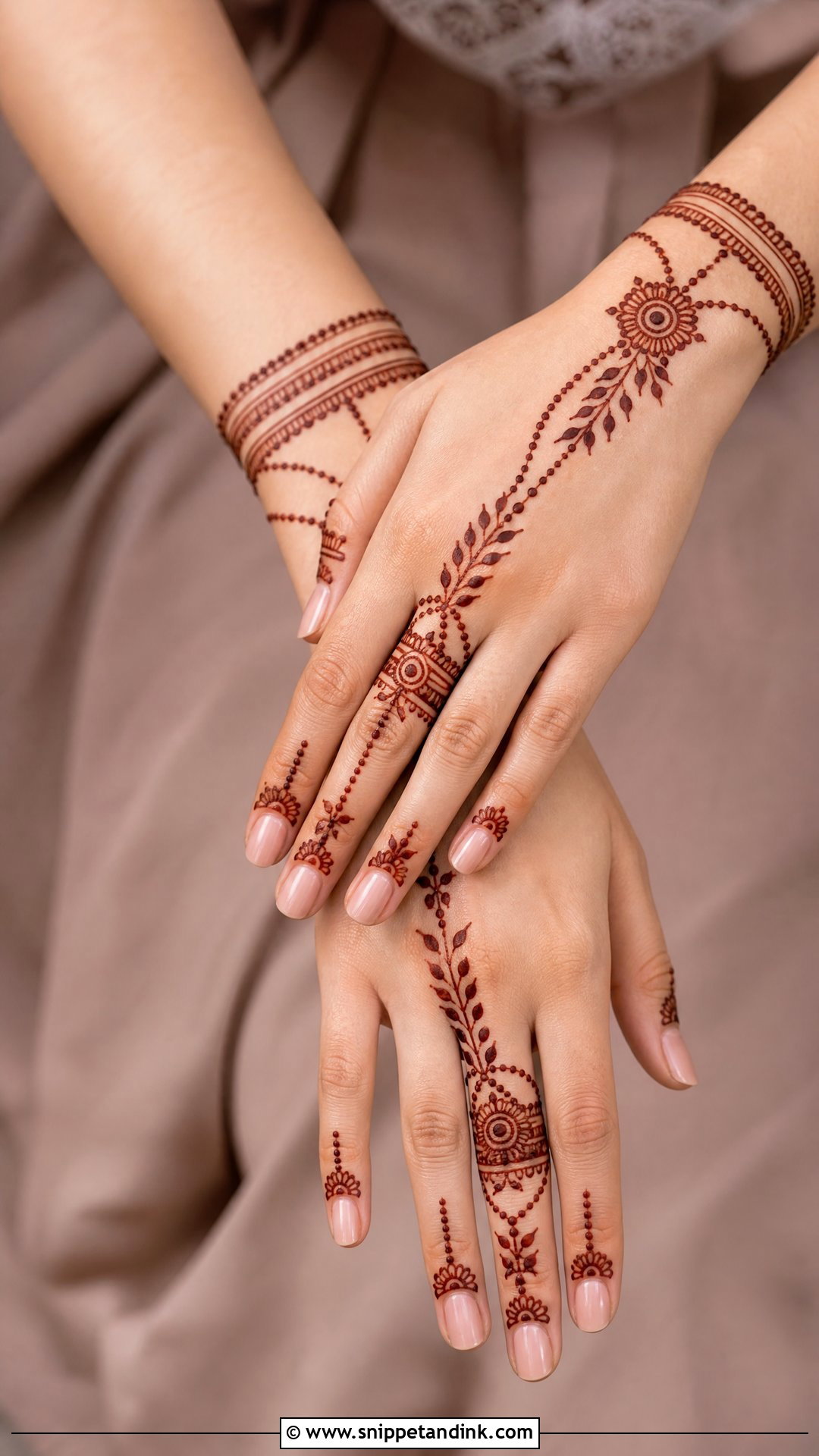 Mini Bracelet Mehndi Design - Snippet and Ink - 30 Mini Mehndi Designs