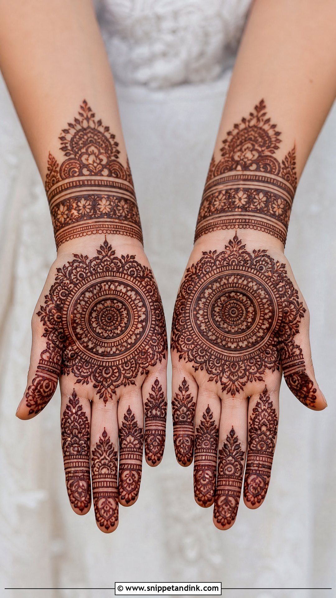 Mini Bridal Mehndi Design - Snippet and Ink - 30 Mini Mehndi Designs