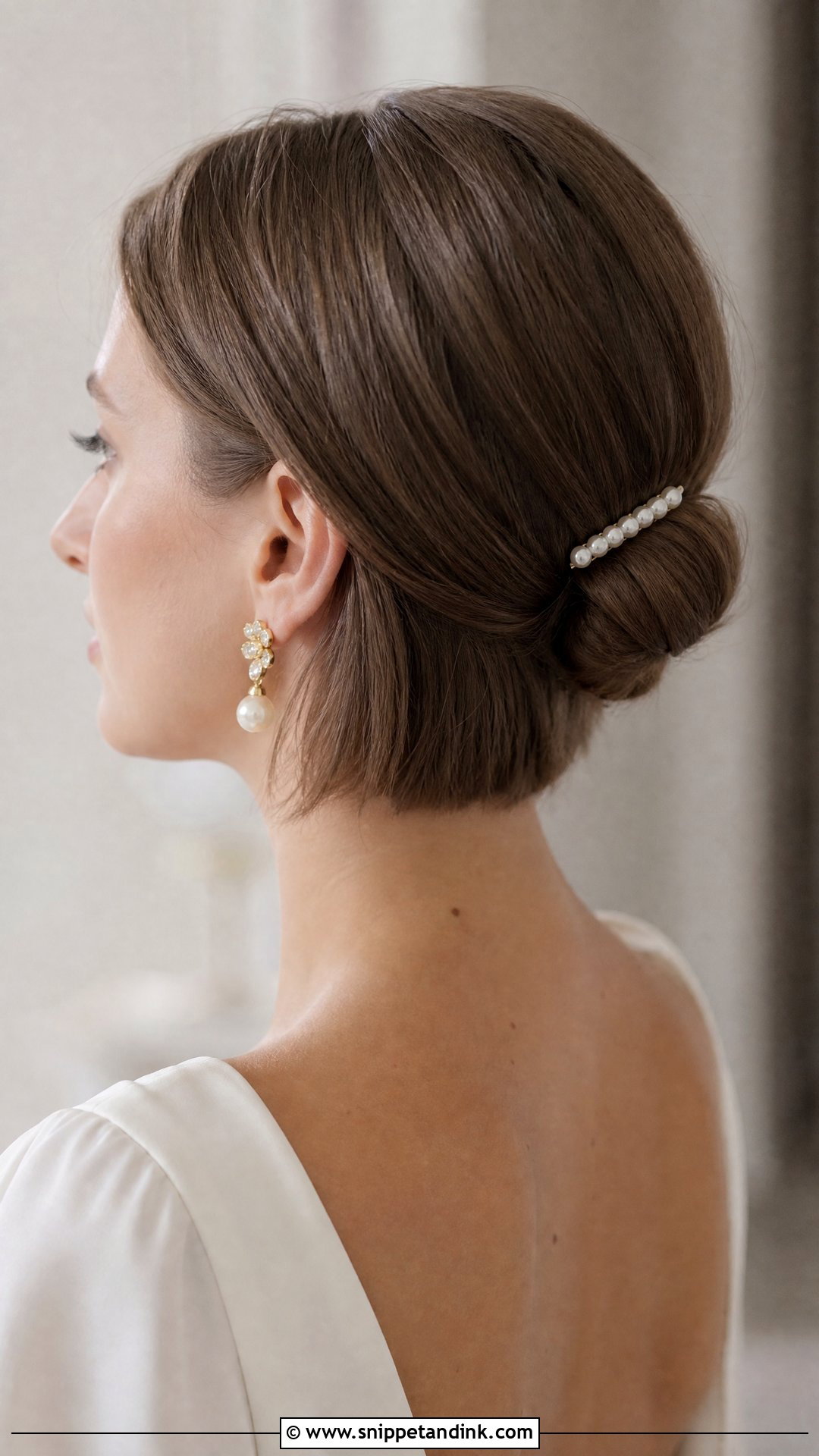 Mini Bun For Short Hair Wedding - Snippet and Ink - 15 Bun for Short Hair Wedding Ideas