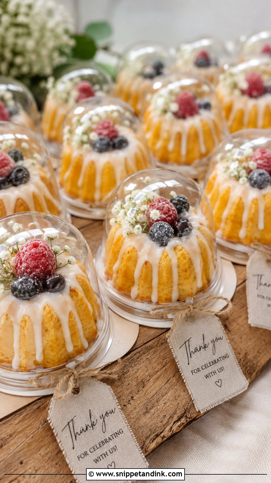 Mini Bundt Wedding Cakes - Snippet and Ink - 20 Wedding Cake Souvenir Ideas