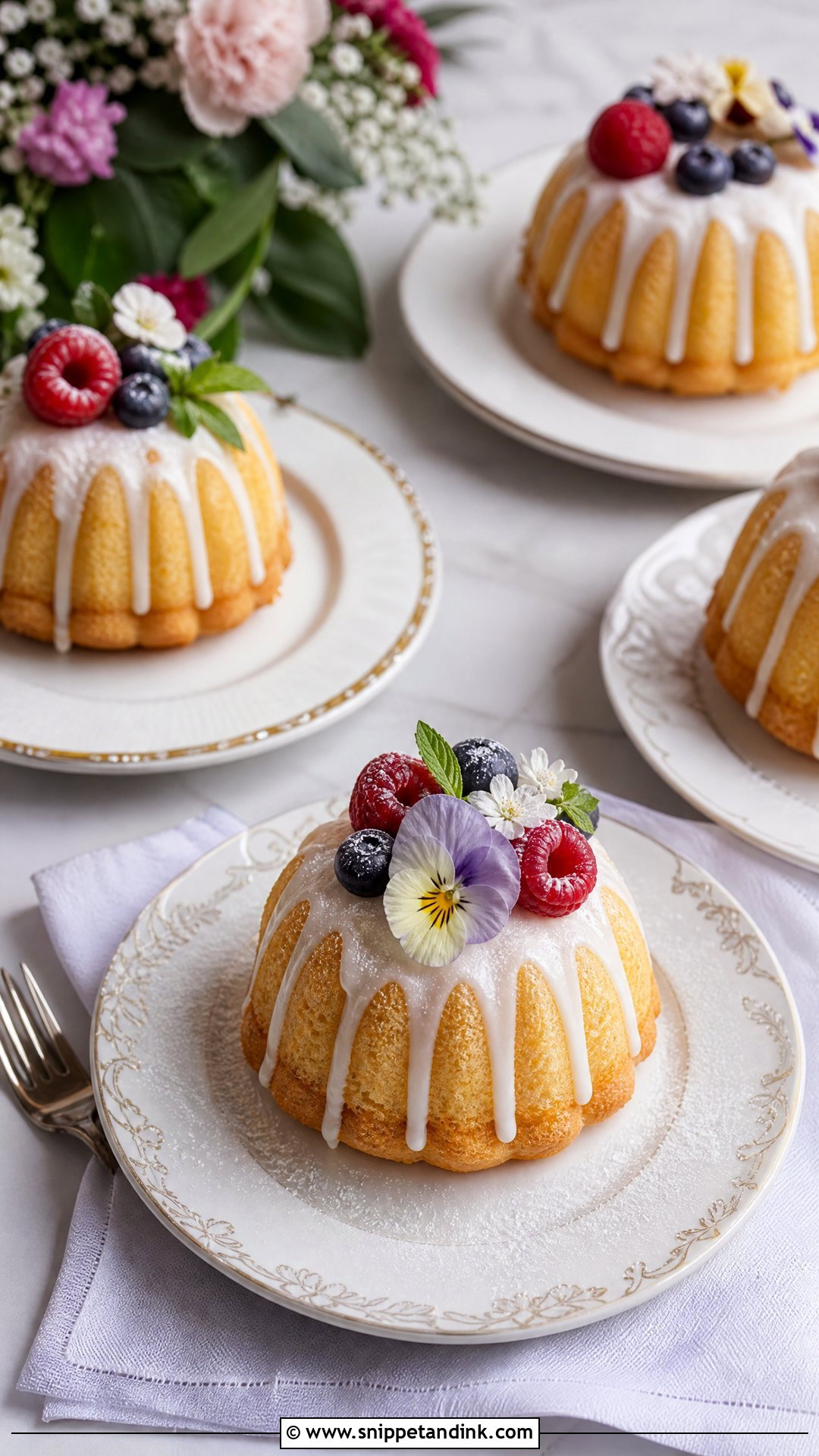 Mini Bundt Wedding Cakes - Snippet and Ink - 20 Mini Wedding Cakes
