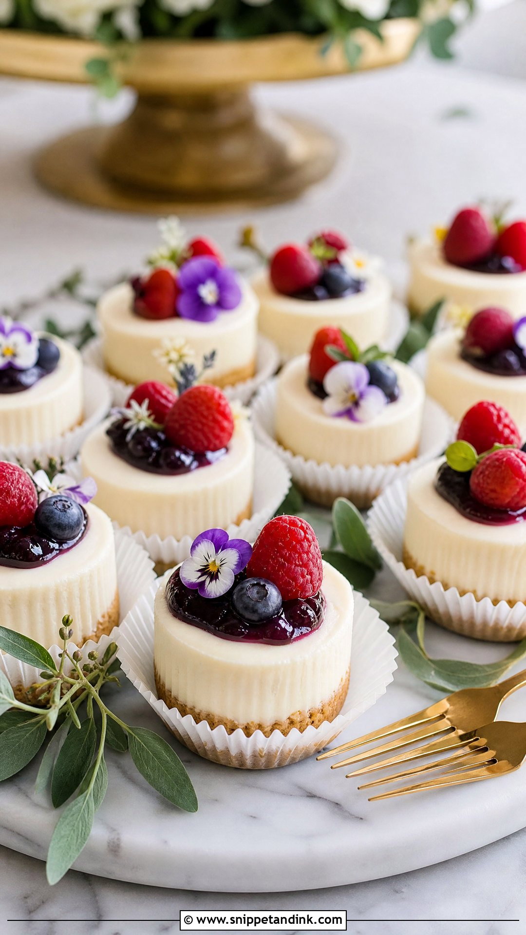 Mini Cheesecake Wedding Desserts - Snippet and Ink - 20 Wedding Sweets