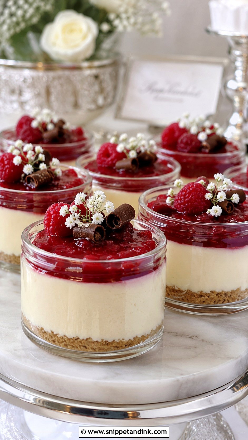 Mini Cheesecake Wedding Favors - Snippet and Ink - 20 Wedding Cake Souvenir Ideas