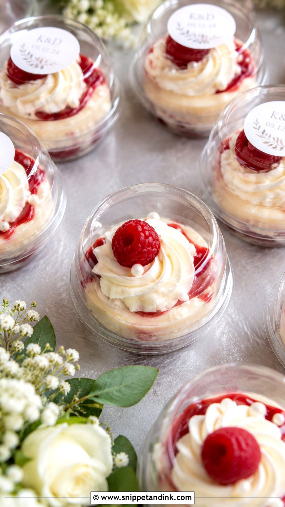 Mini Cheesecake Wedding Favors - Snippet and Ink - 20 Cake Favors for Wedding
