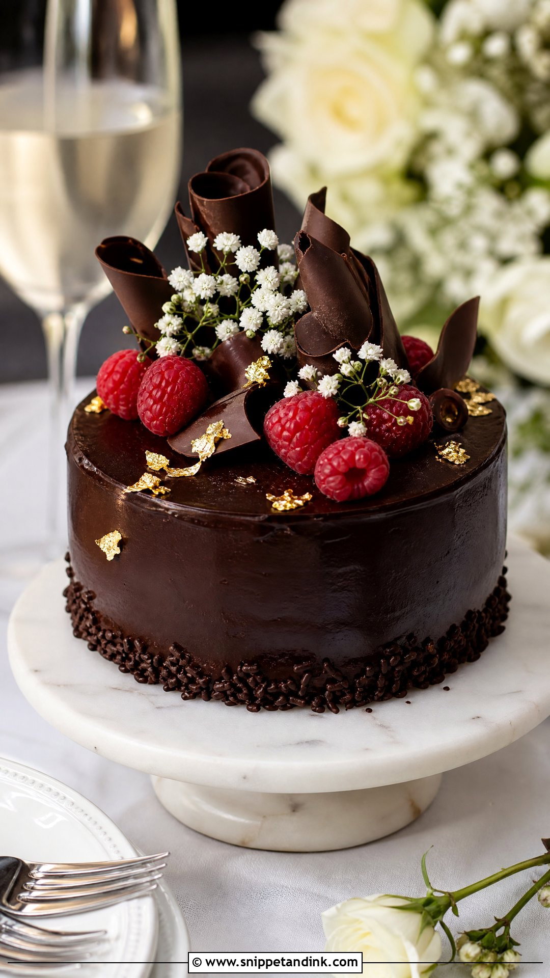Mini Chocolate Wedding Cake - Snippet and Ink - 20 Mini Wedding Cake Ideas