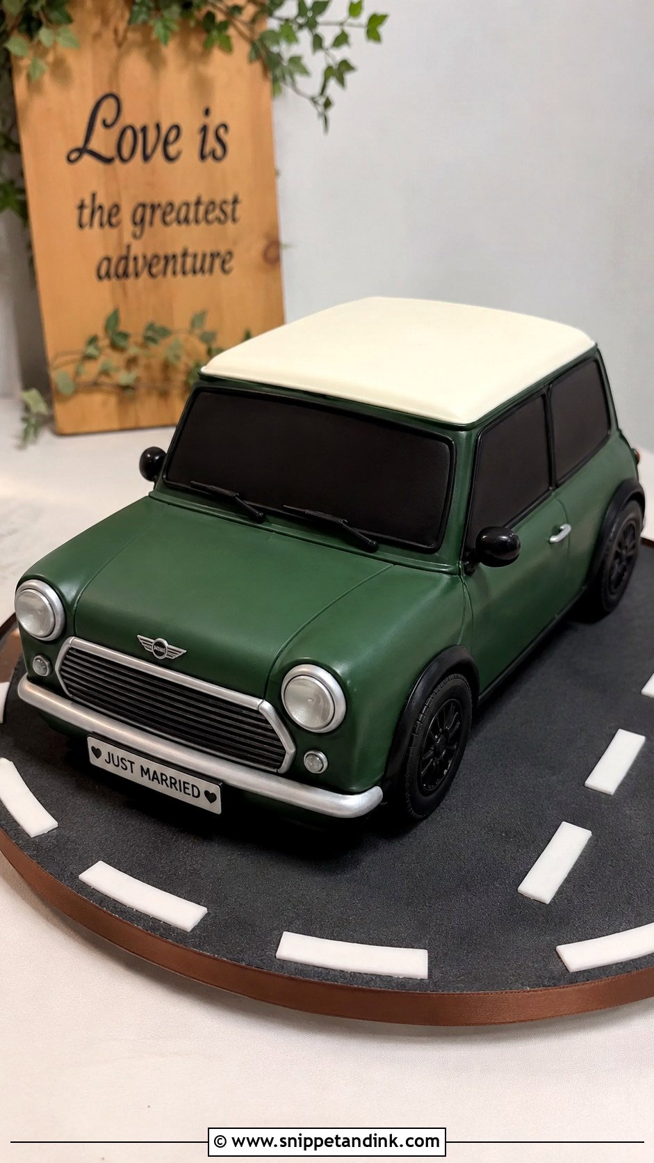 Mini Cooper Grooms Cake - Snippet and Ink - 20 Grooms Car Cake Ideas