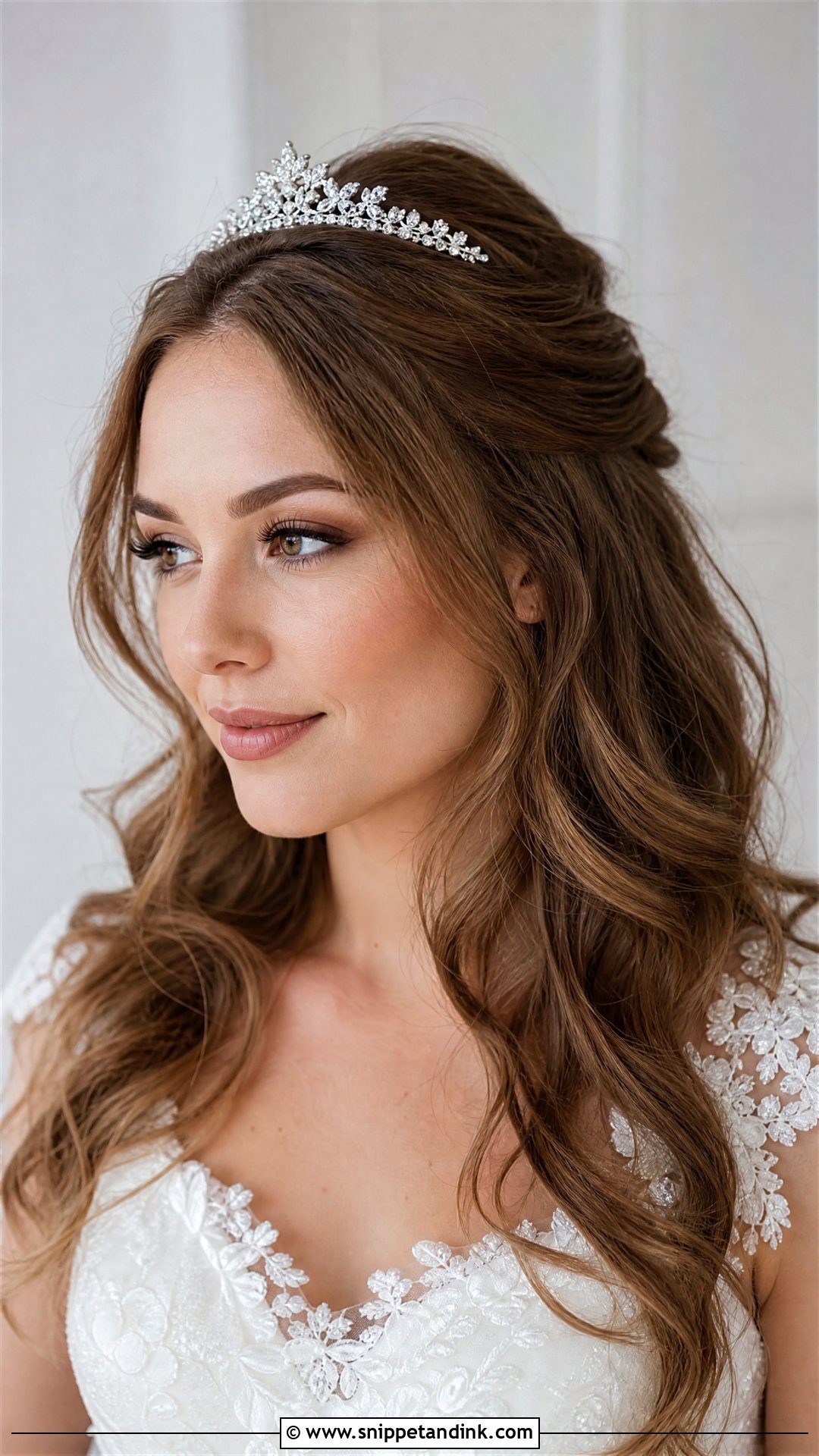 Mini Crown Bridal Headband - Snippet and Ink - 20 Bridal Hair Band Ideas