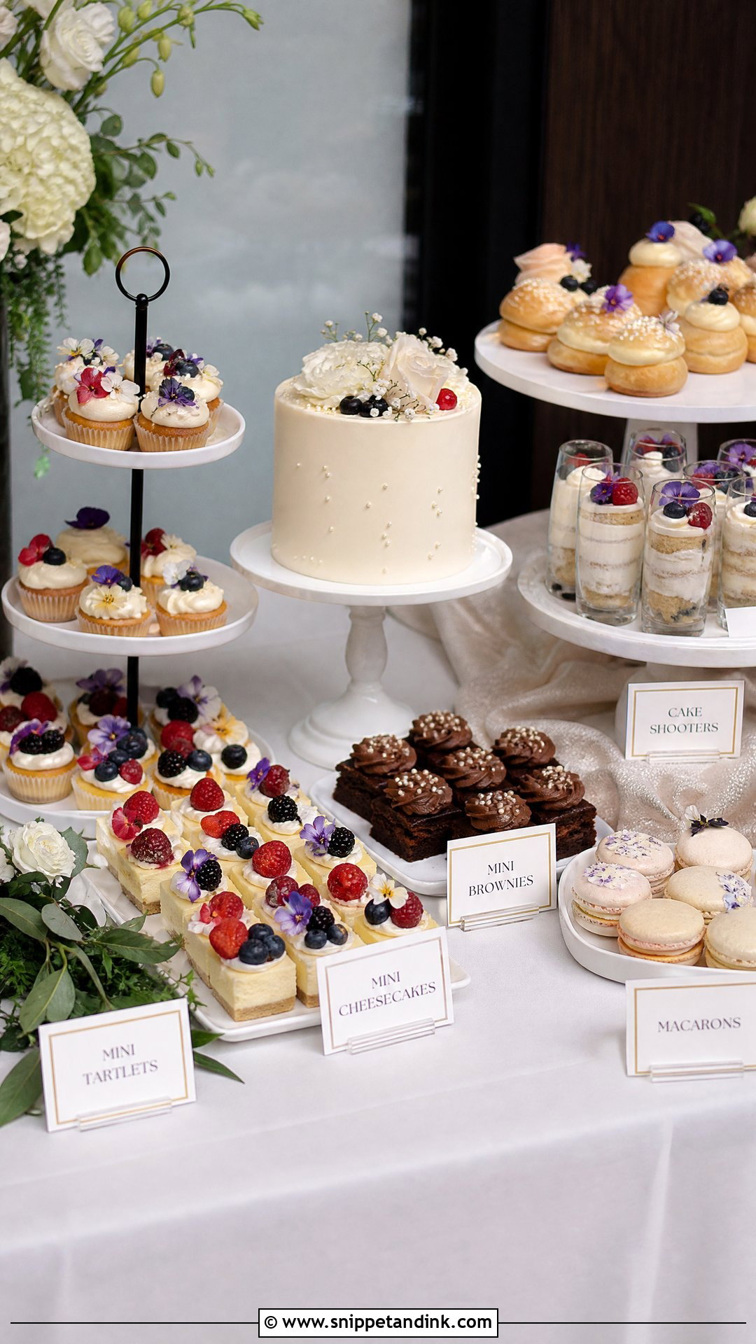 Mini Dessert Wedding Table - Snippet and Ink - 30 Wedding Dessert Table Ideas
