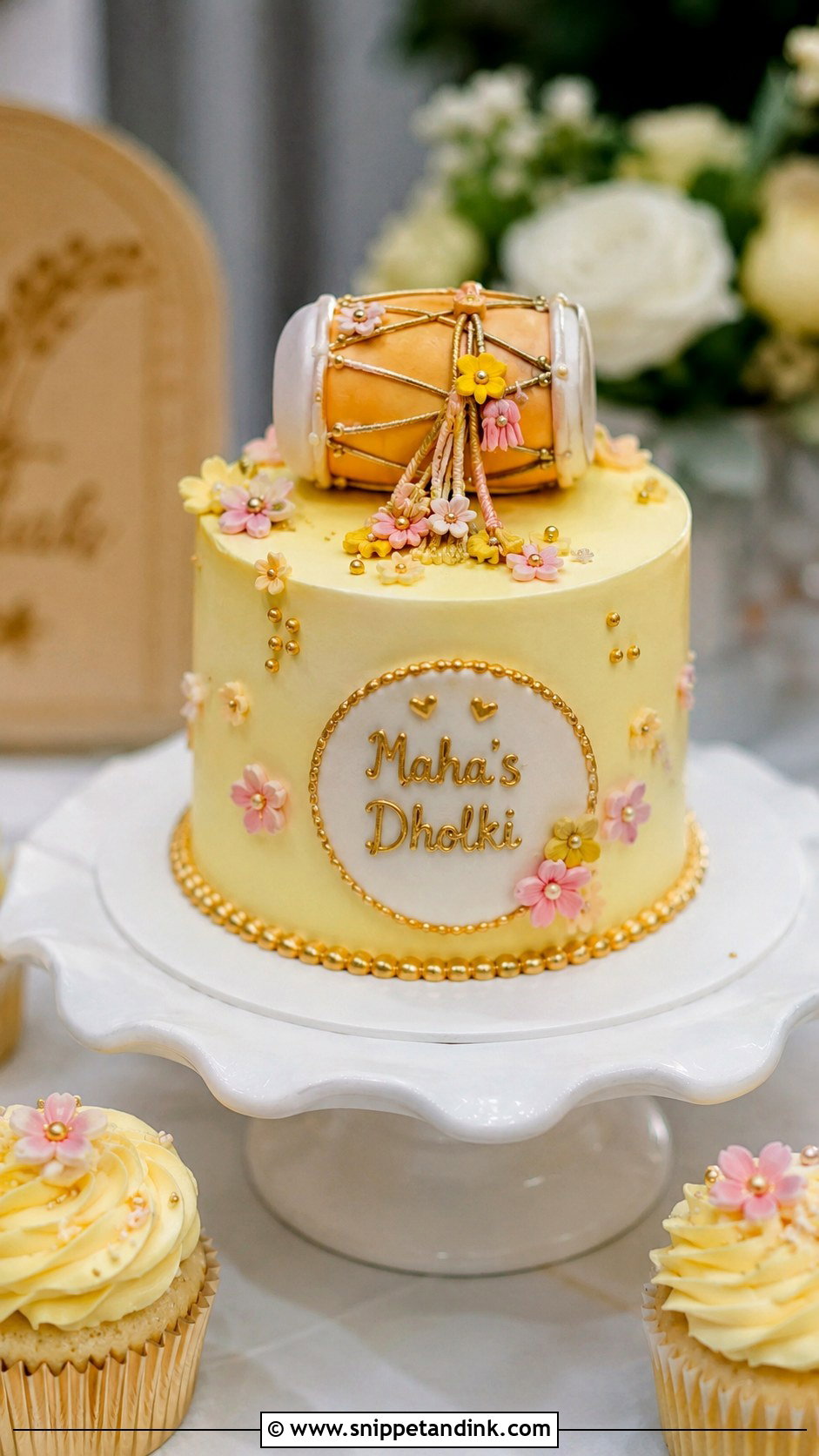 Mini Dholki Cake - Snippet and Ink - 20 Dholki Cake Ideas