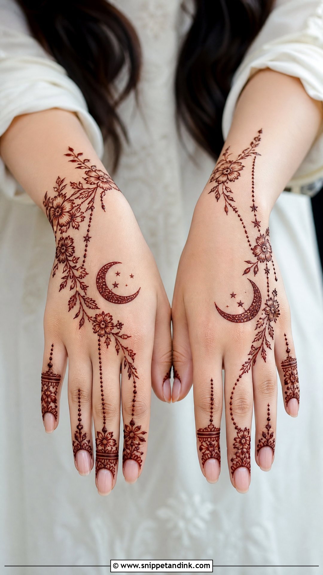Mini Eid Mehndi Design - Snippet and Ink - 30 Mini Mehndi Designs