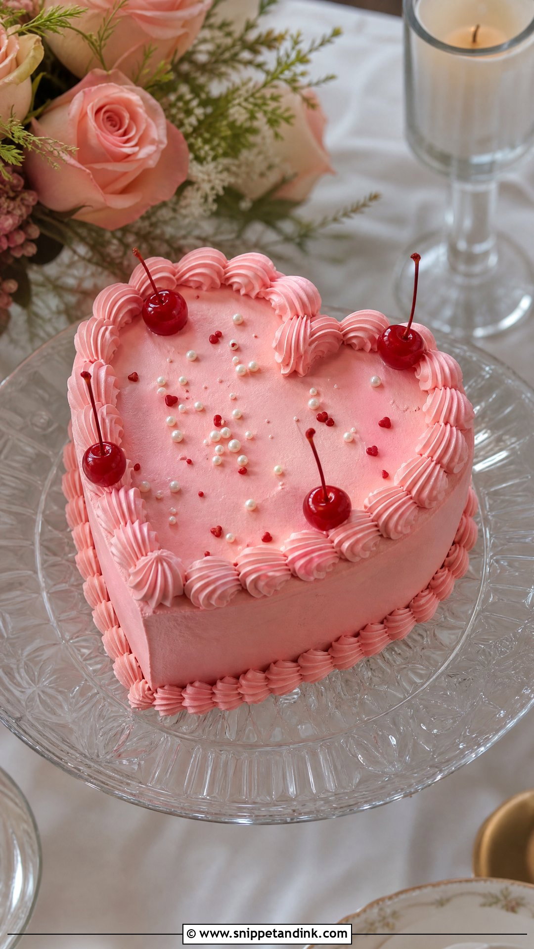 Mini Heart Wedding Cake - Snippet and Ink - 20 Mini Wedding Cake Ideas