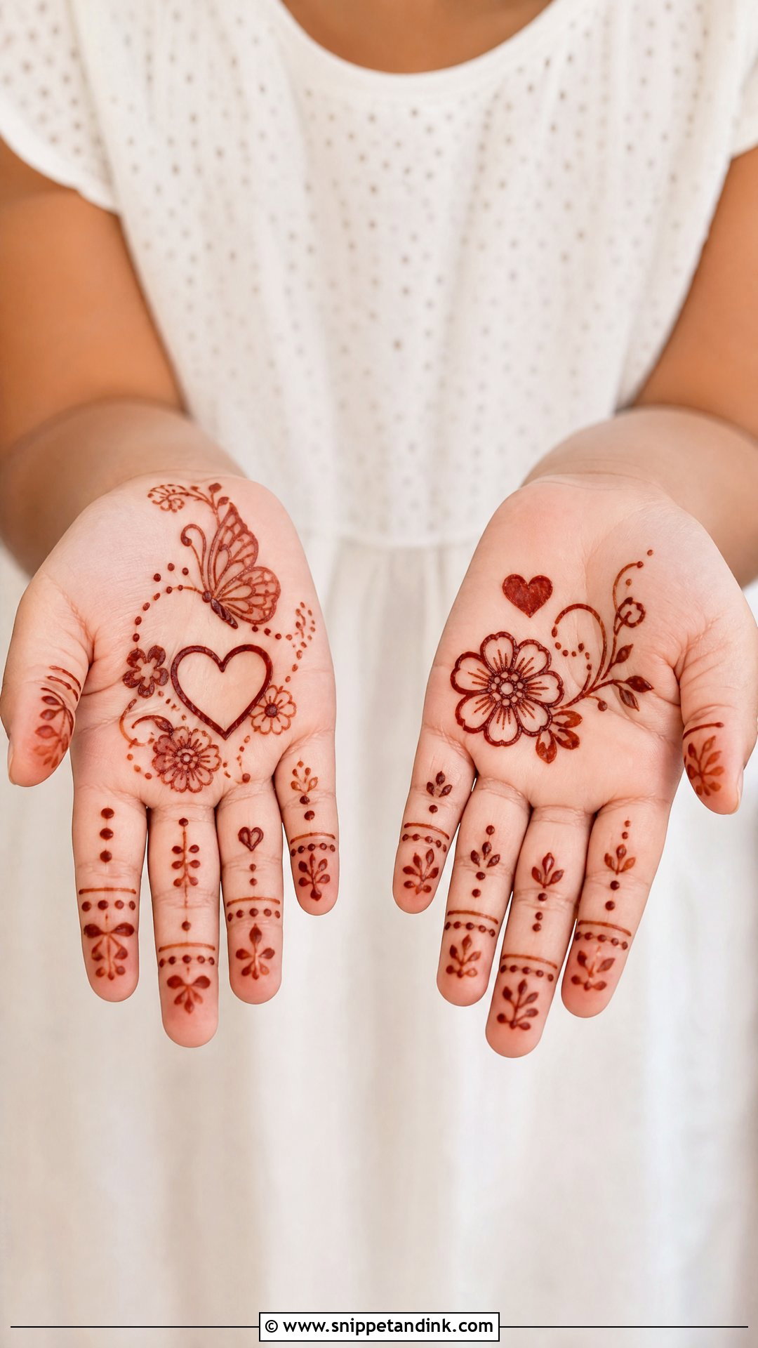 Mini Kids Mehndi Design - Snippet and Ink - 30 Mini Mehndi Designs