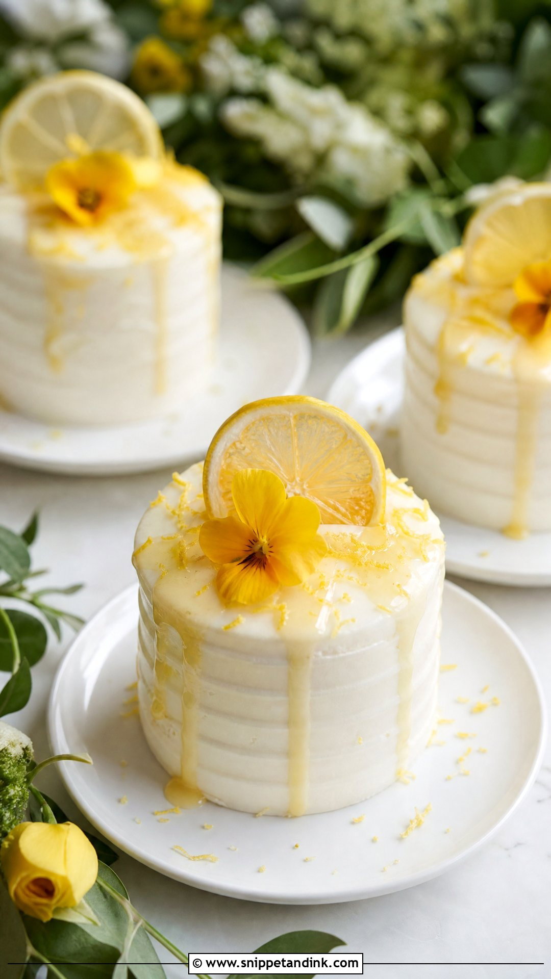 Mini Lemon Wedding Cakes - Snippet and Ink - 20 Mini Wedding Cakes